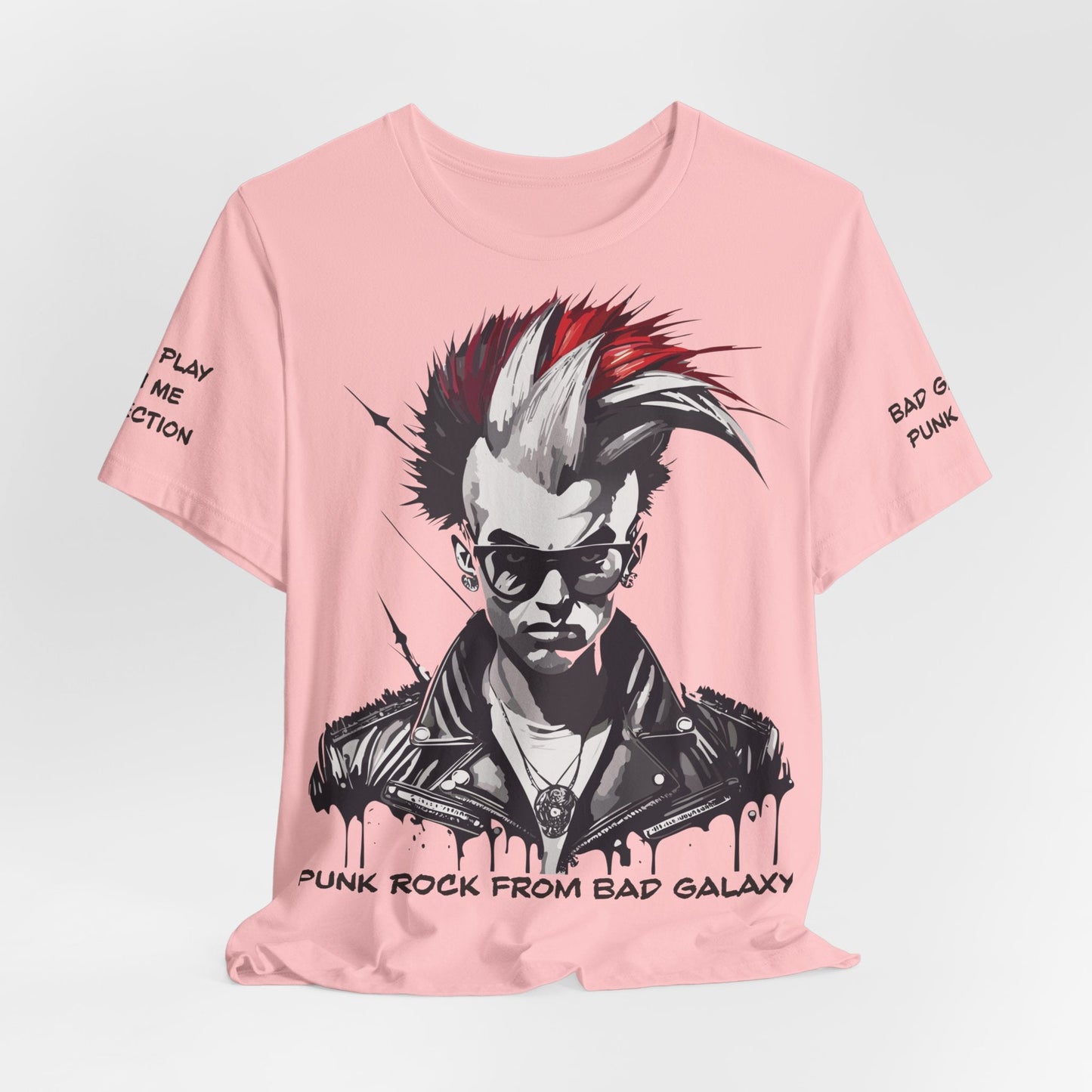 Punk Rock Tee Shirt From Bad Galaxy Made To Order 100 Cotton Free Shipping Eco Friendly Inks