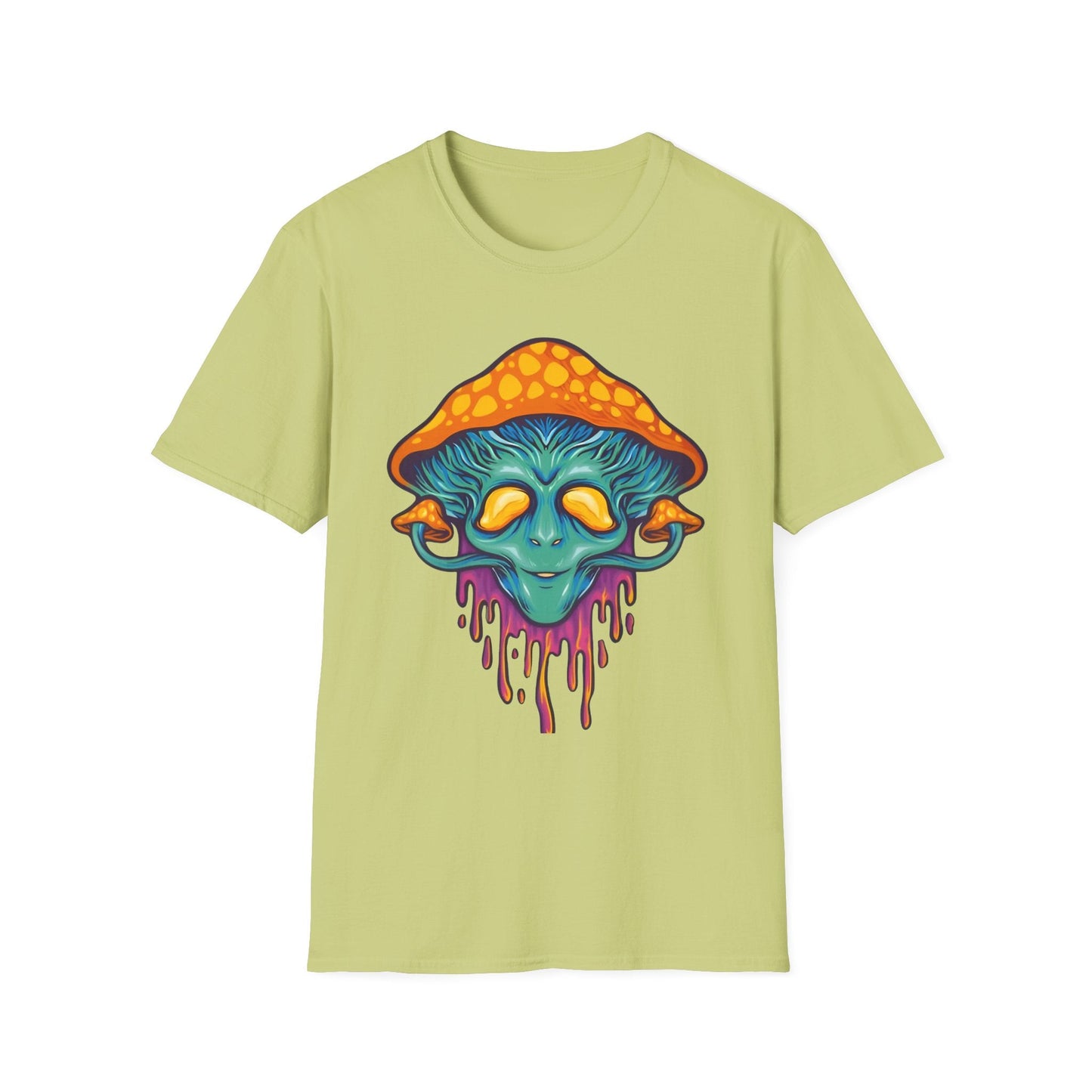 Mashroom T Shirt Unisex Funny Mushroom Design Tee 100 Percent Cotton Softstyle Collection