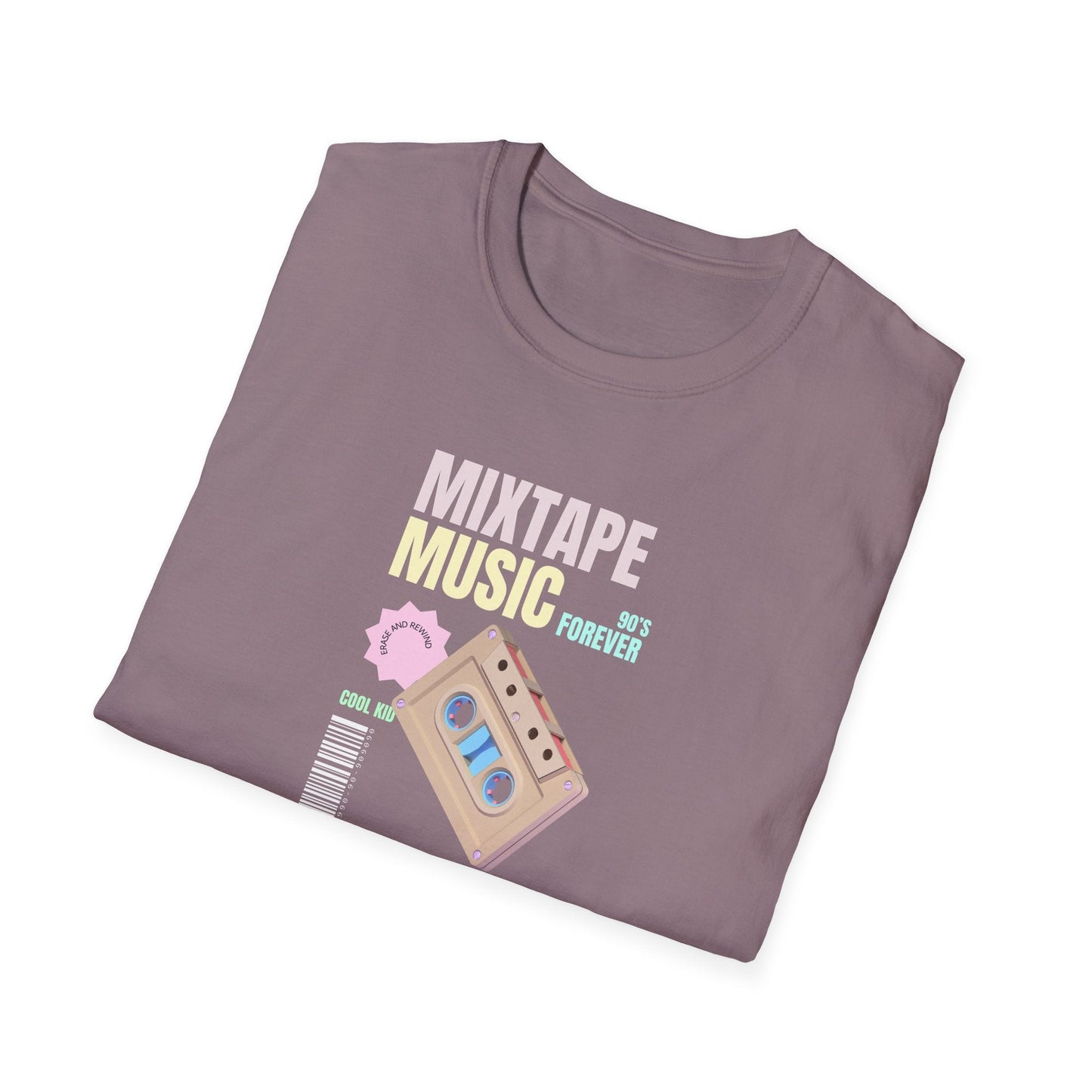 Mixtape Music T-Shirt Unisex Cotton Retro Cassette Graphic Tee
