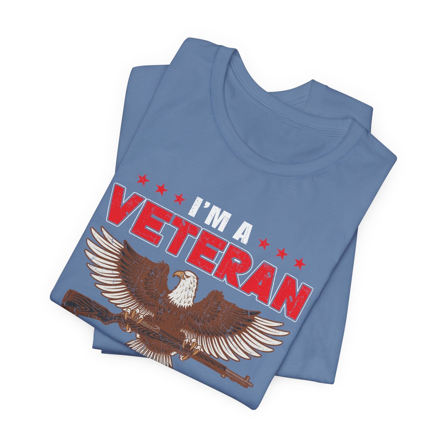 Army Veteran Patriotic Graphic Design Unisex Cotton T-Shirt v35