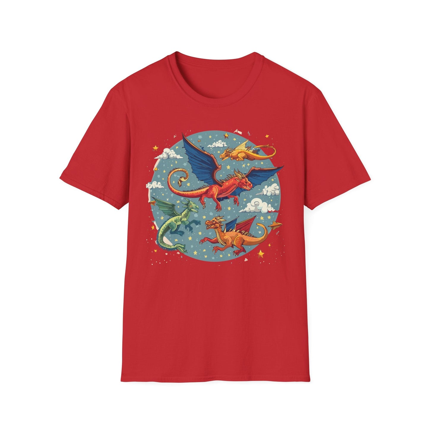Dragon Graphic Unisex 100 Cotton Tee with Animal Artwork Design 12