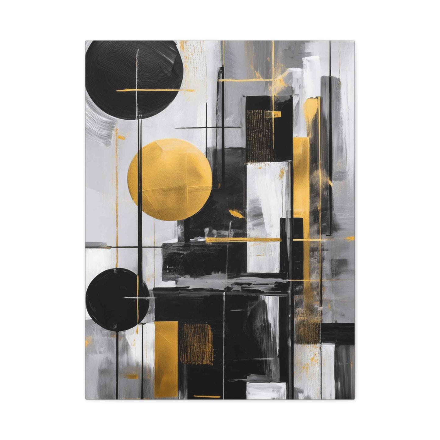 Black Abstract Painting Print Canvas 20x24,20x30,24x30, 24x32,24x36,30x40, 32x48,36x48,40x60 Pine-Wood Inner Frame ABS-21