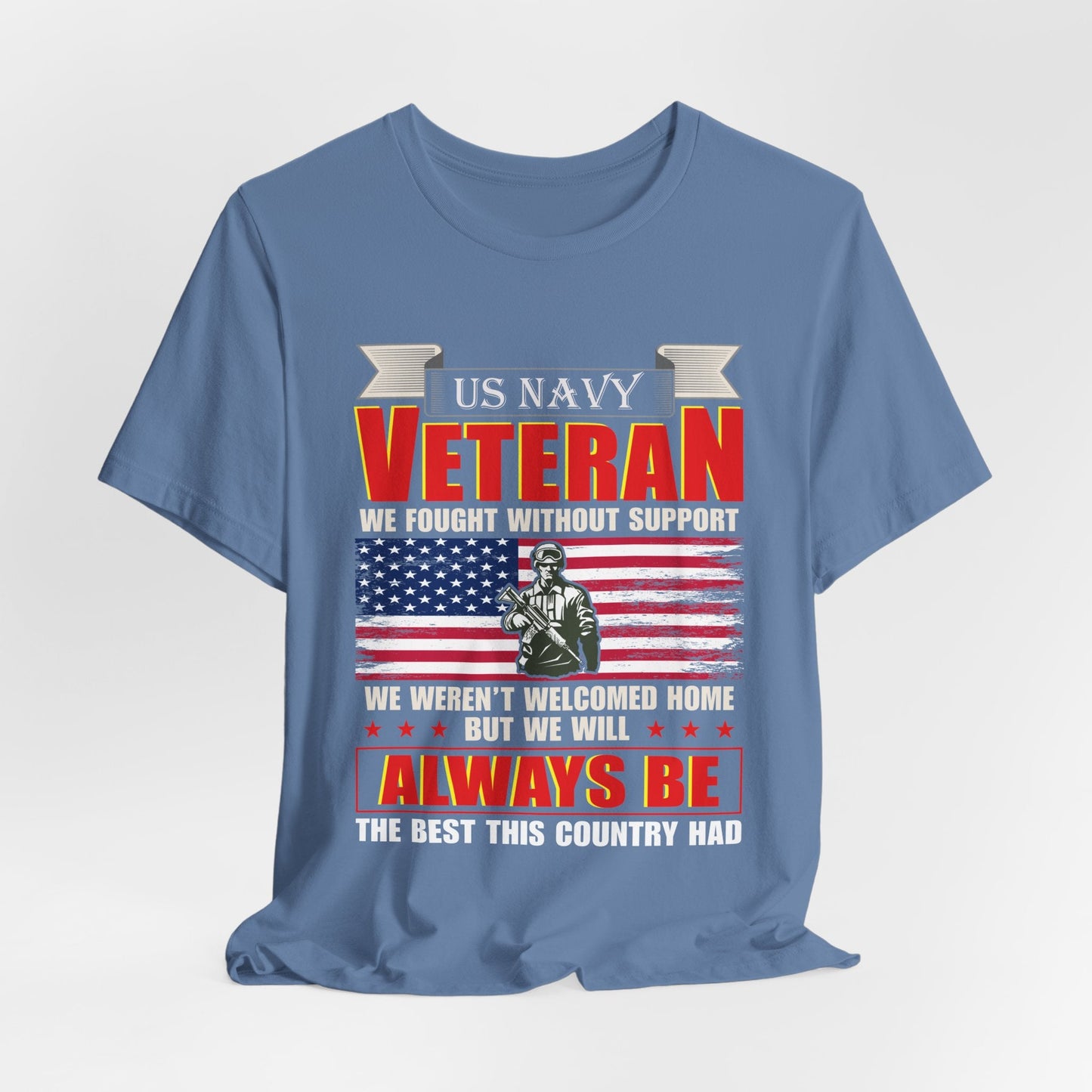 Army Veteran Patriotic Graphic Design Unisex Cotton T-Shirt v42