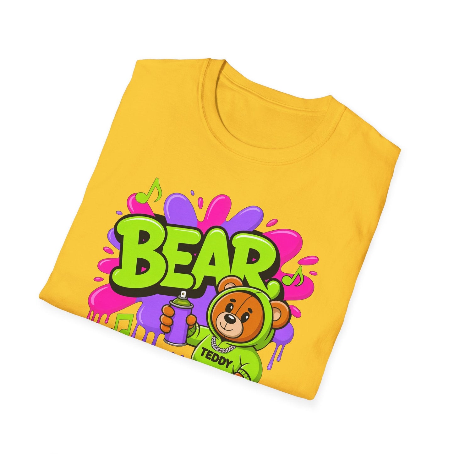 Funny Cartoon Animals T Shirt Unisex Graphic Tee Animation Softstyle Gildan 64000 Ring Spun Cotton