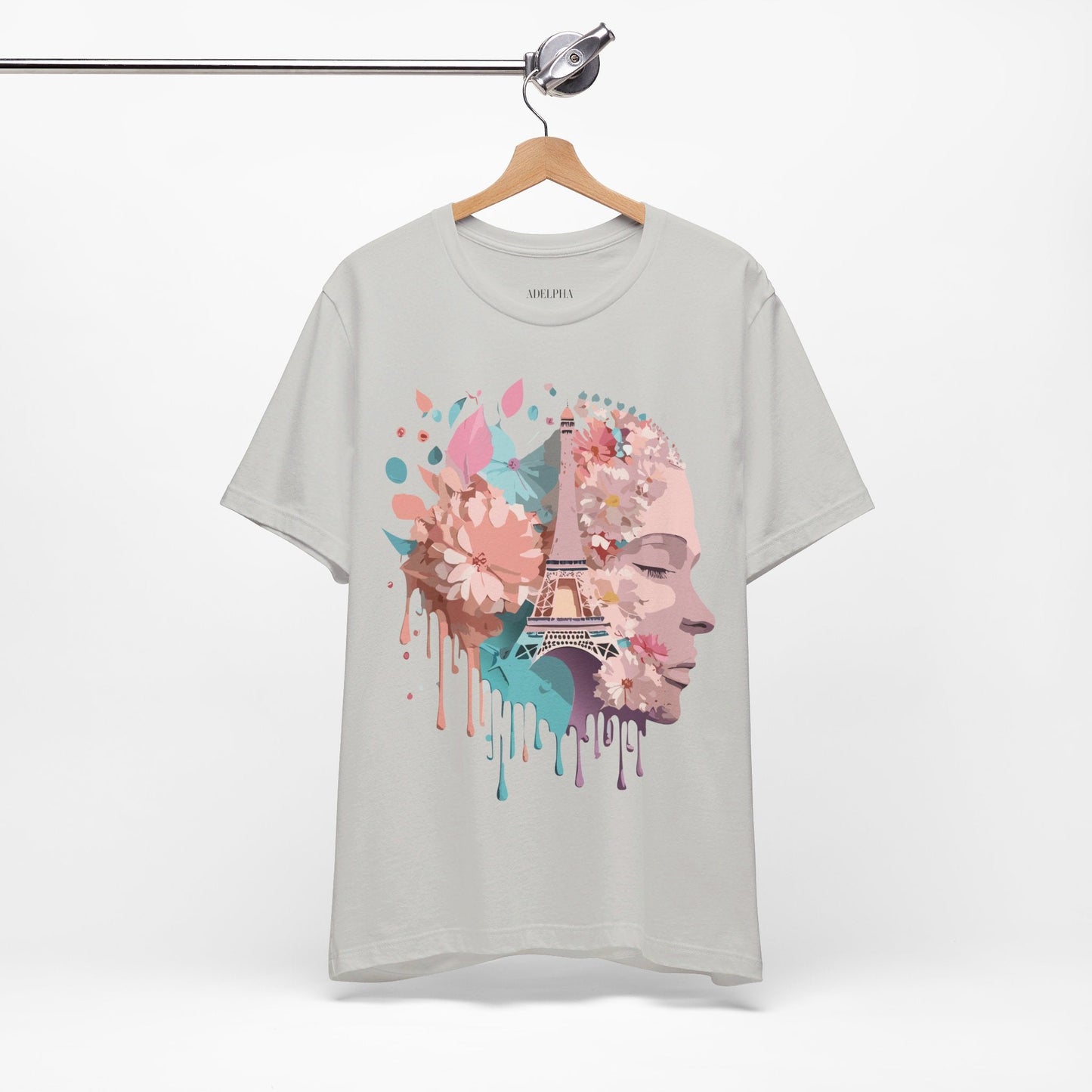 Paris Tourist Shirt Unisex Graphic Tee Featuring Adelpha Vintage Art Design Premium Comfort