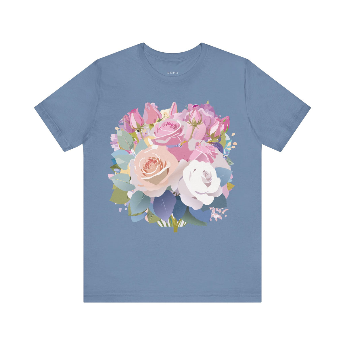 Floral Graphic Tee Shirt - Bella+Canvas Unisex 100 Cotton 11