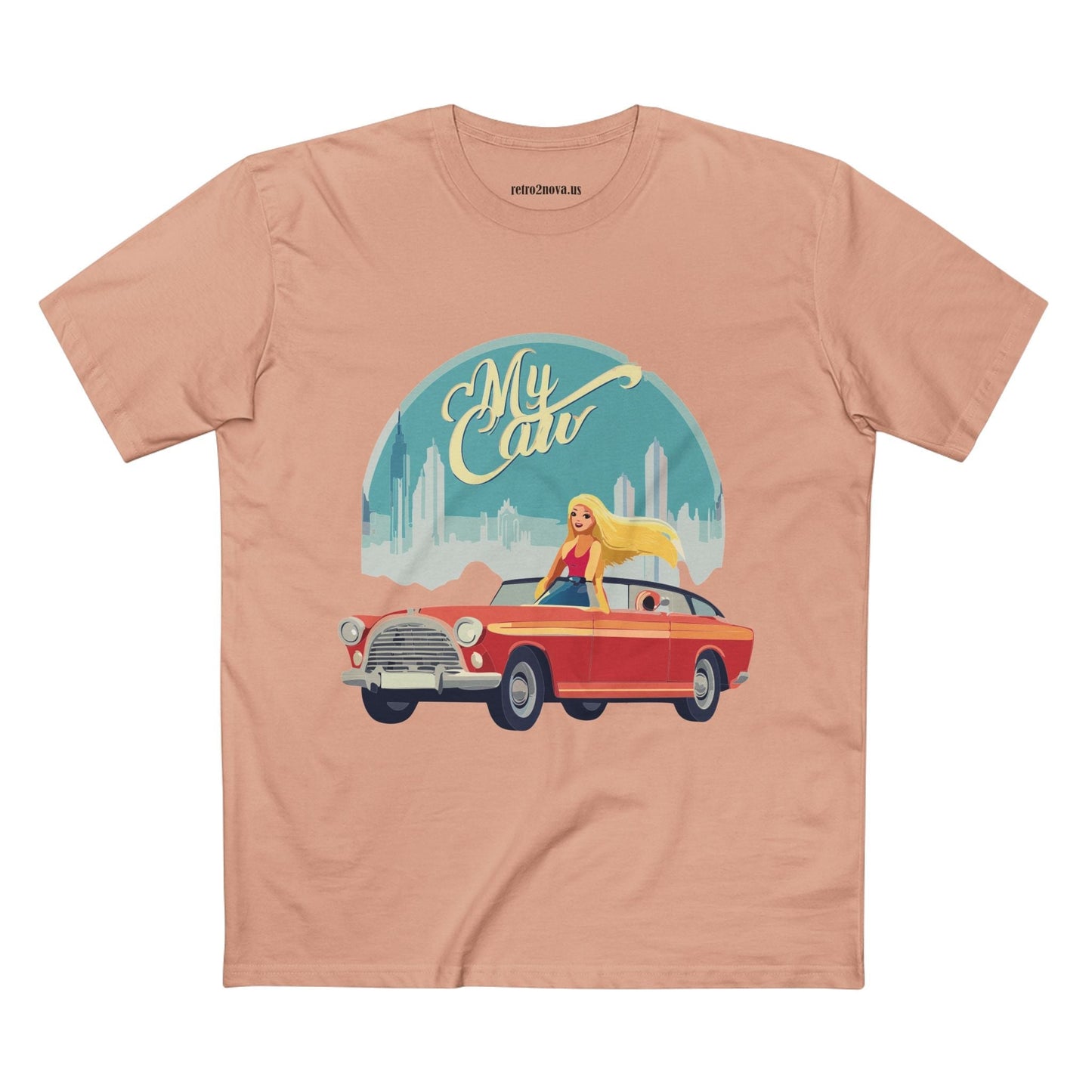 Retro Car Shirts Vintage Car RC13 Unisex Premium Cotton Tee With Original Art Design Retro2Nova