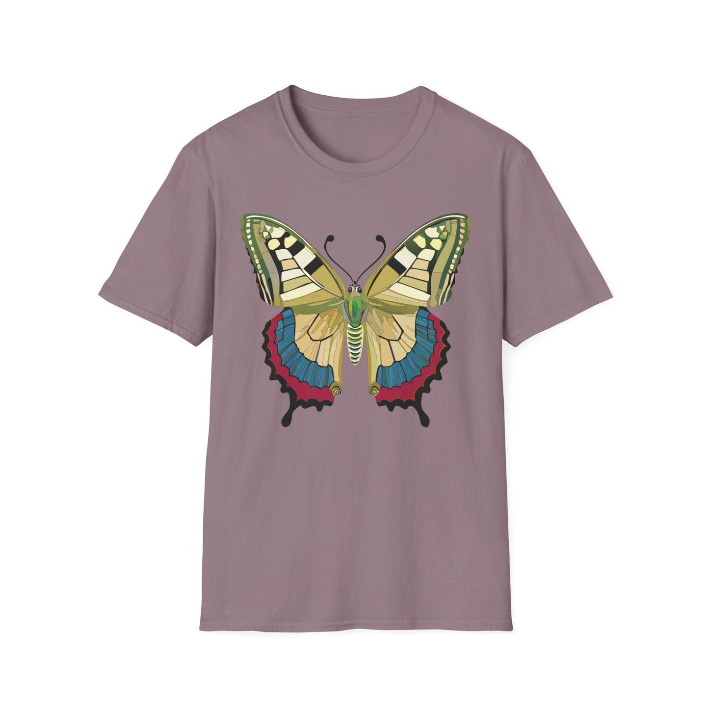 Butterfly T Shirt Unisex Monarch Design Soft Cotton Gildan 64000 Short Sleeve Tee