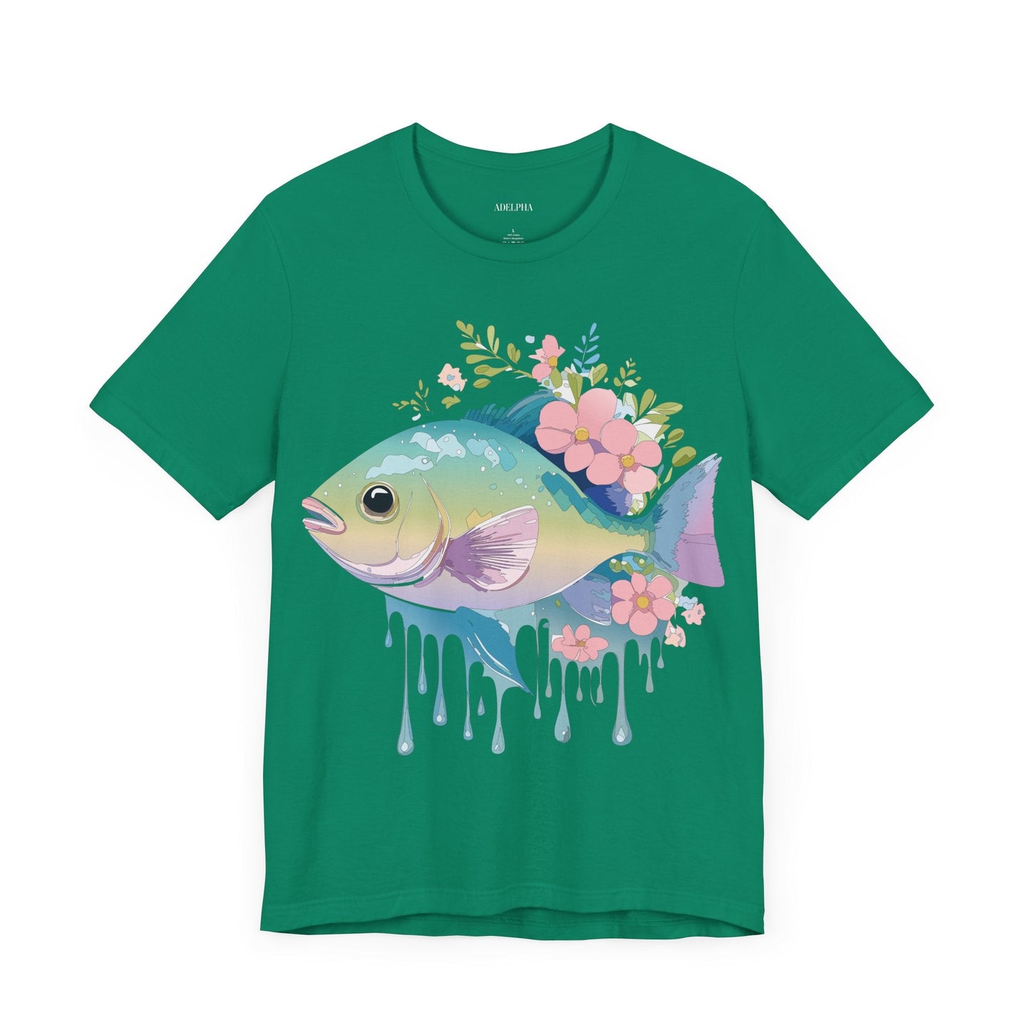 Fish Graphic Unisex 100 Cotton Vintage Artwork Tee 1