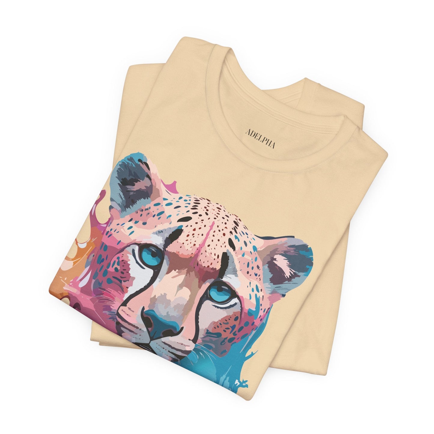 Cheetah Graphic Tee Unisex Jersey Short Sleeve Vintage Inspired Artwork Adelpha