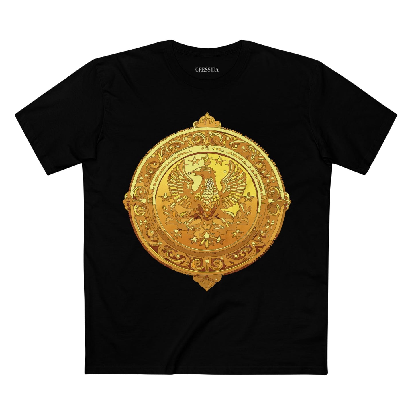 Antique Gold Coin Graphic Design T-Shirt Unisex 100 Cotton With Golden Print Artwork Tee 25