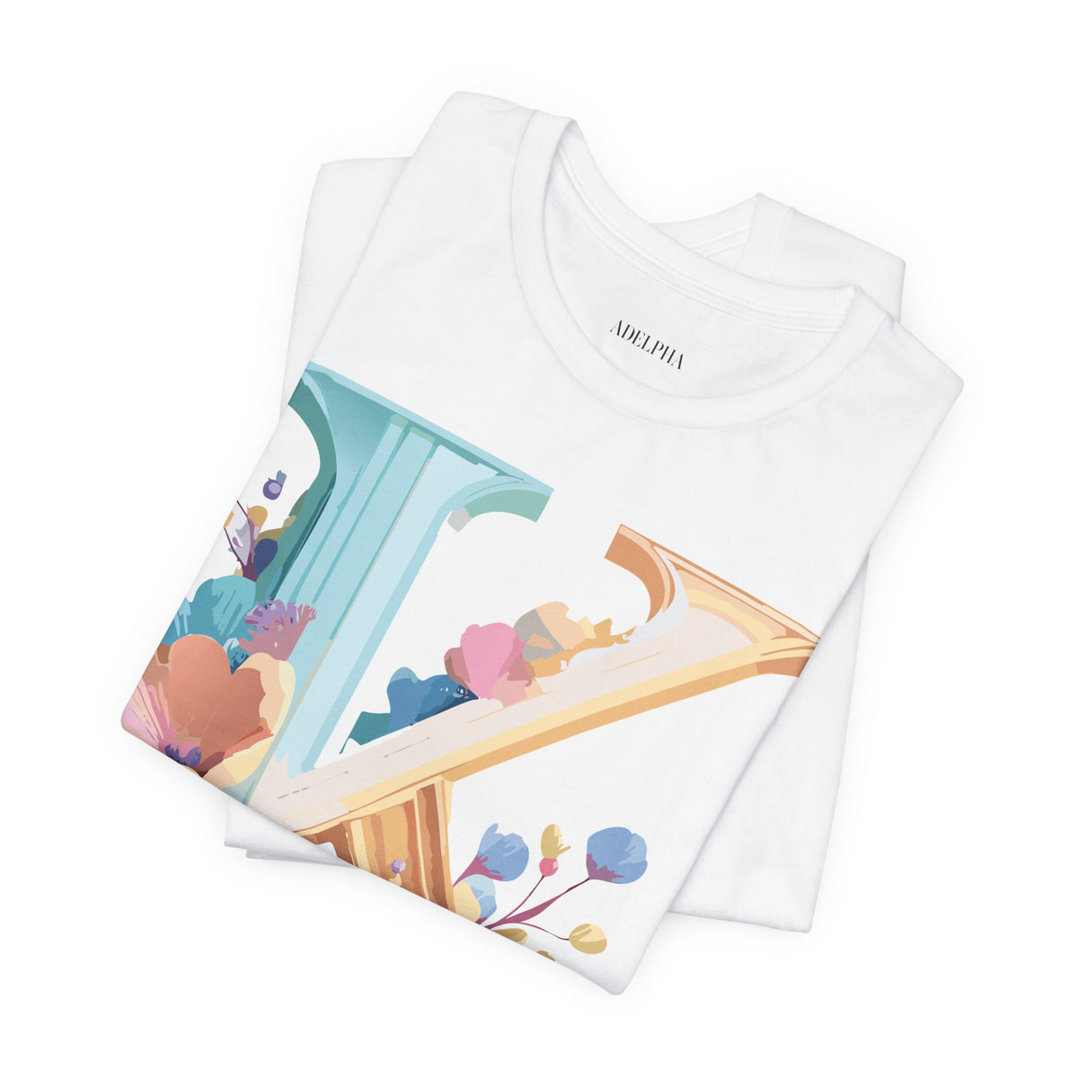 Letter K Graphic Unisex Cotton Bella+Canvas Tee with Art Letter Design
