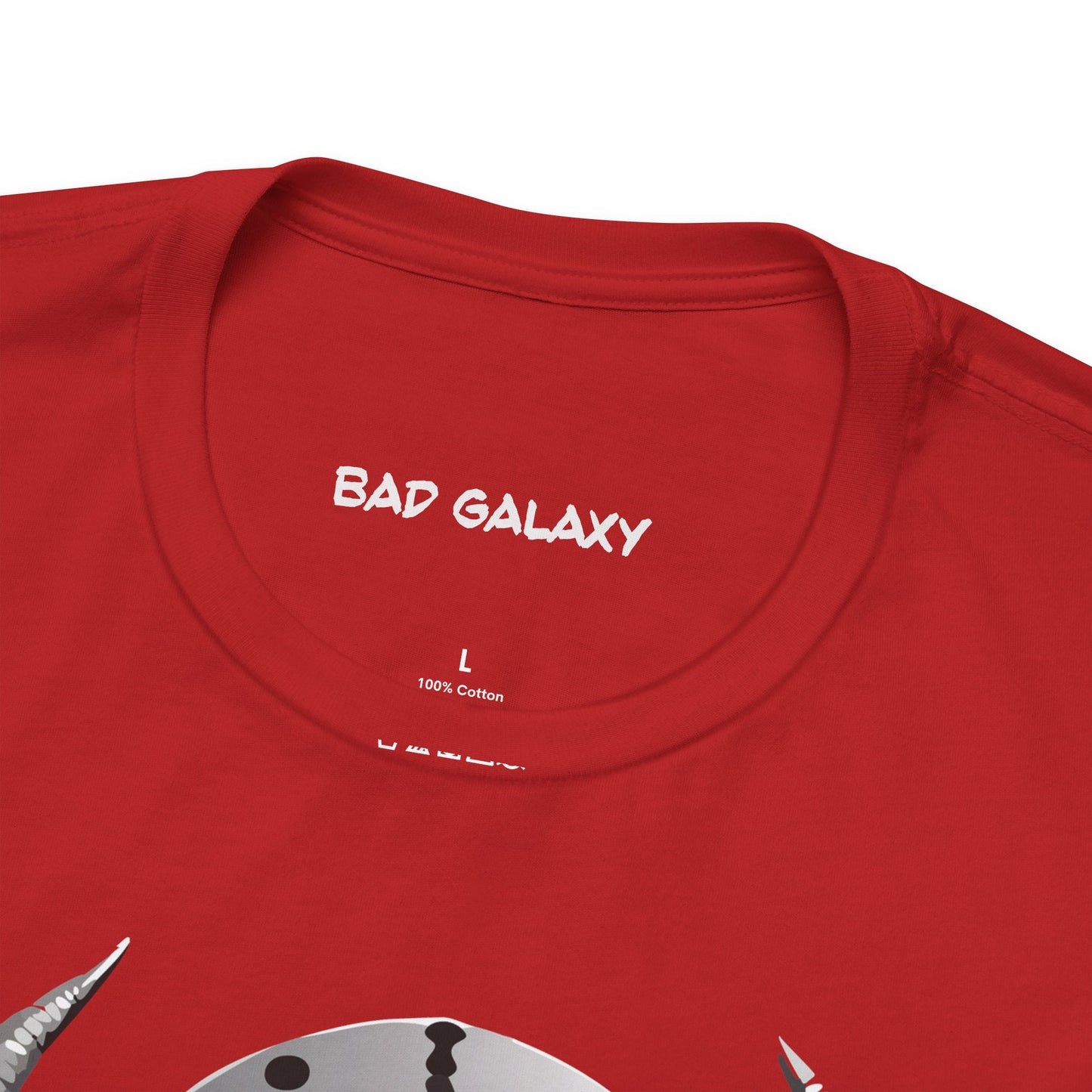 Alien Tee Shirt From Bad Galaxy 100 Percent Cotton Eco Friendly Ink Printed In USA