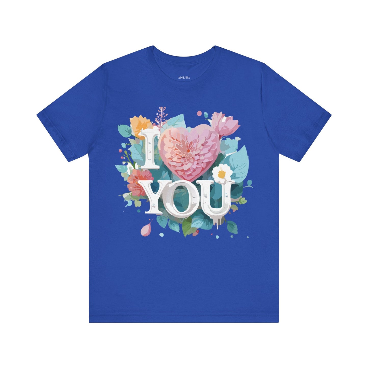 Valentine Day Graphic Unisex 100 Cotton Vintage Artwork with Love and Flower Design Tee 9