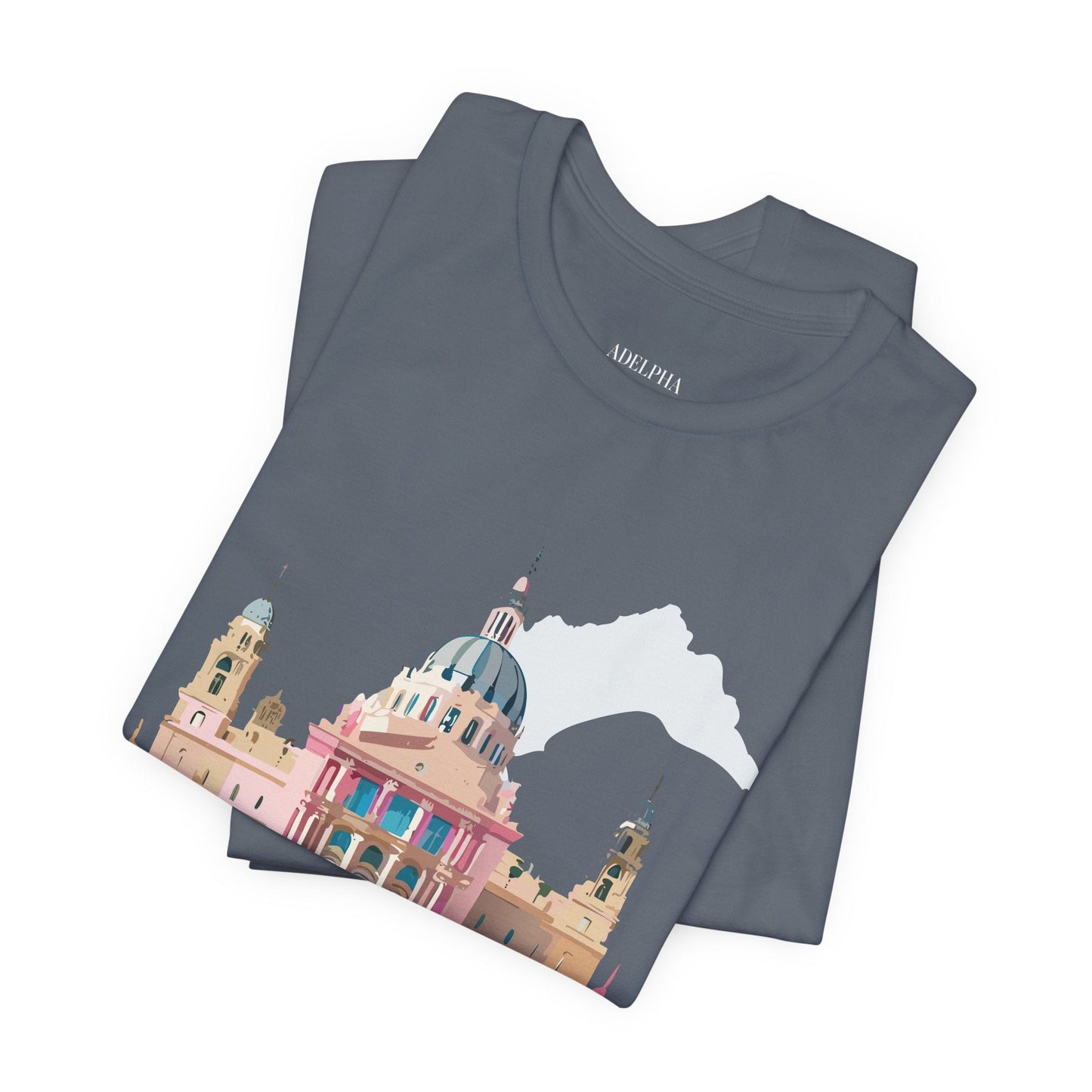 Adelpha Unisex Graphic Tee Madrid Tourist Shirt Vintage Inspired Art Design By Adelpha