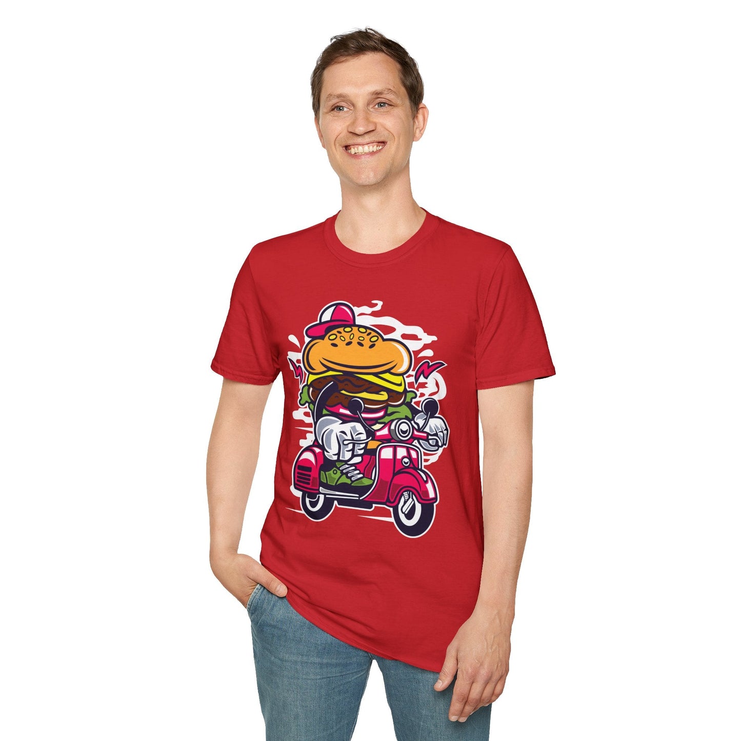 Cartoon T Shirt Animation Tee Funny Unisex Softstyle Gildan 64000 100 Percent Ring Spun Cotton