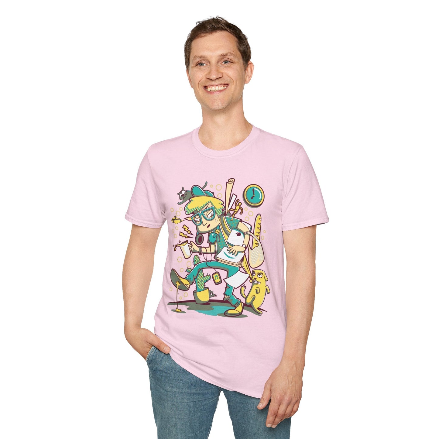 Cartoon T Shirt Animation T Shirt Funny Tee Shirt Unisex Gildan Softstyle 64000 Cotton Tee
