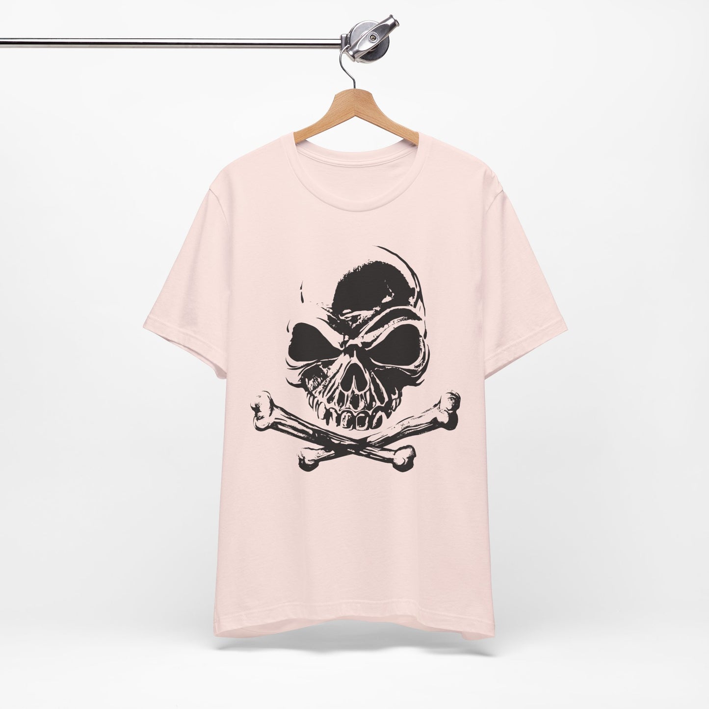 Black Skull Graphic Design Tee, Skull Shirt, Vintage Tees, Art Design T-Shirt, Vintage Graphic Tee, Art Shirts with Skulls
