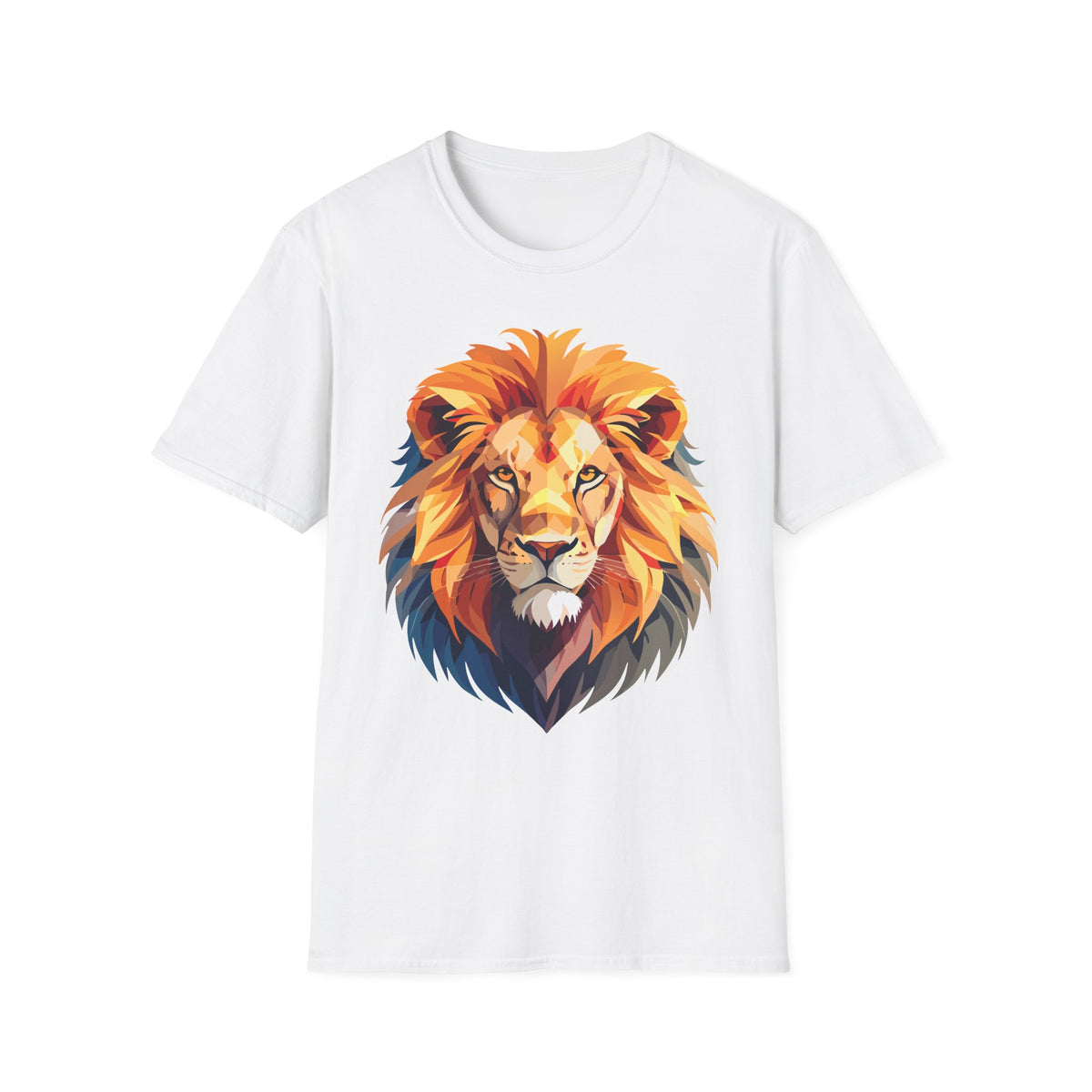 Colorful Geometric Lion T-Shirt | Lion Head Tee