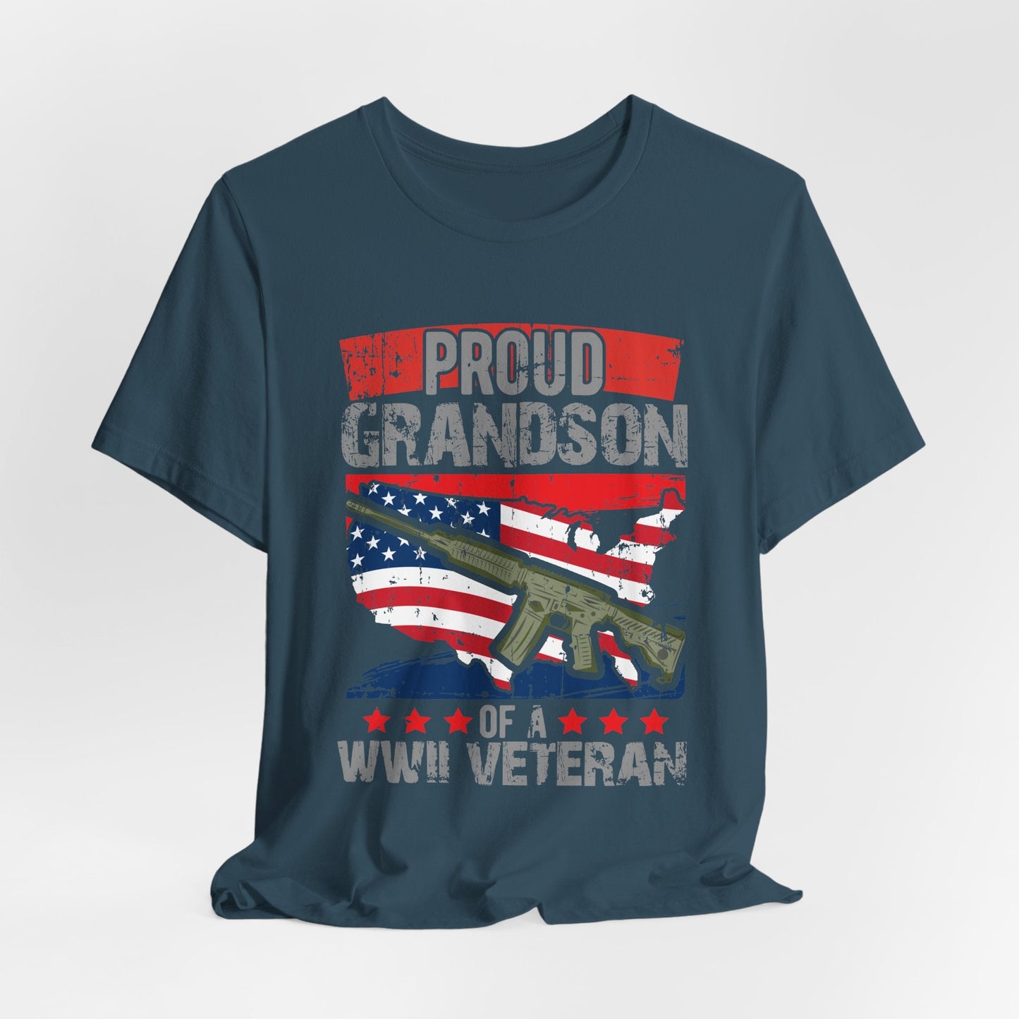 Army Veteran Patriotic Graphic Design Unisex Cotton T-Shirt v16