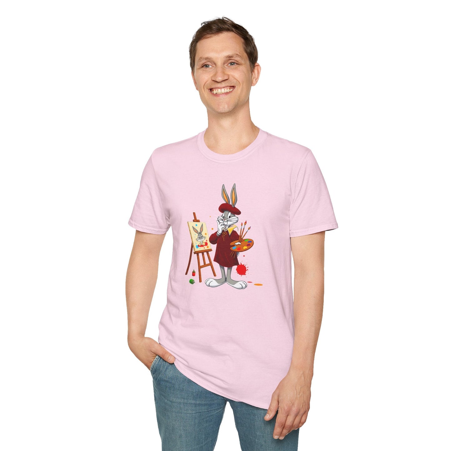 Bugs Bunny Shirt Unisex Cartoon T Shirt Softstyle 64000 Graphic Tee By Gildan Brand