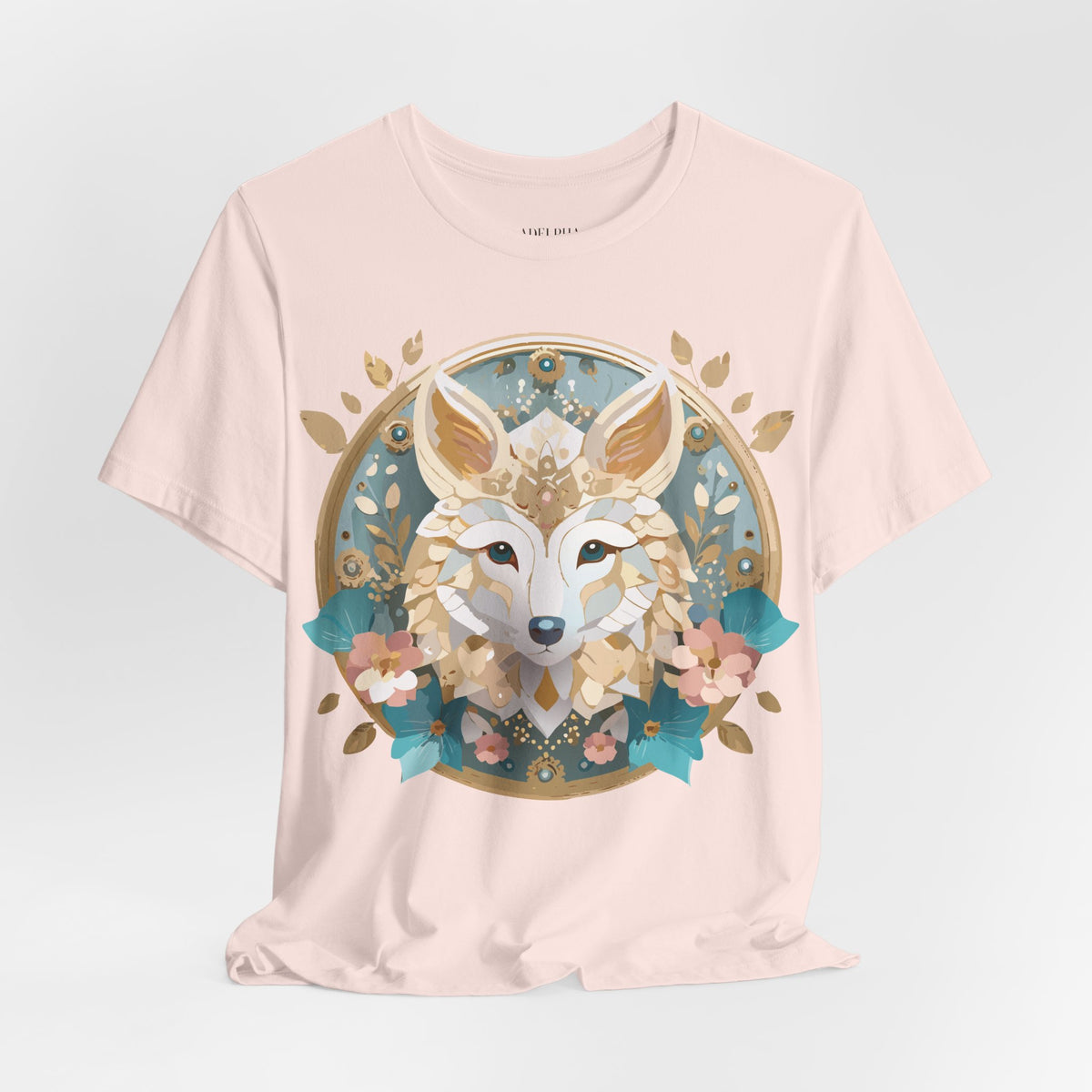 Medallion Graphic Unisex Cotton Bella+Canvas Tee with Art Design d29