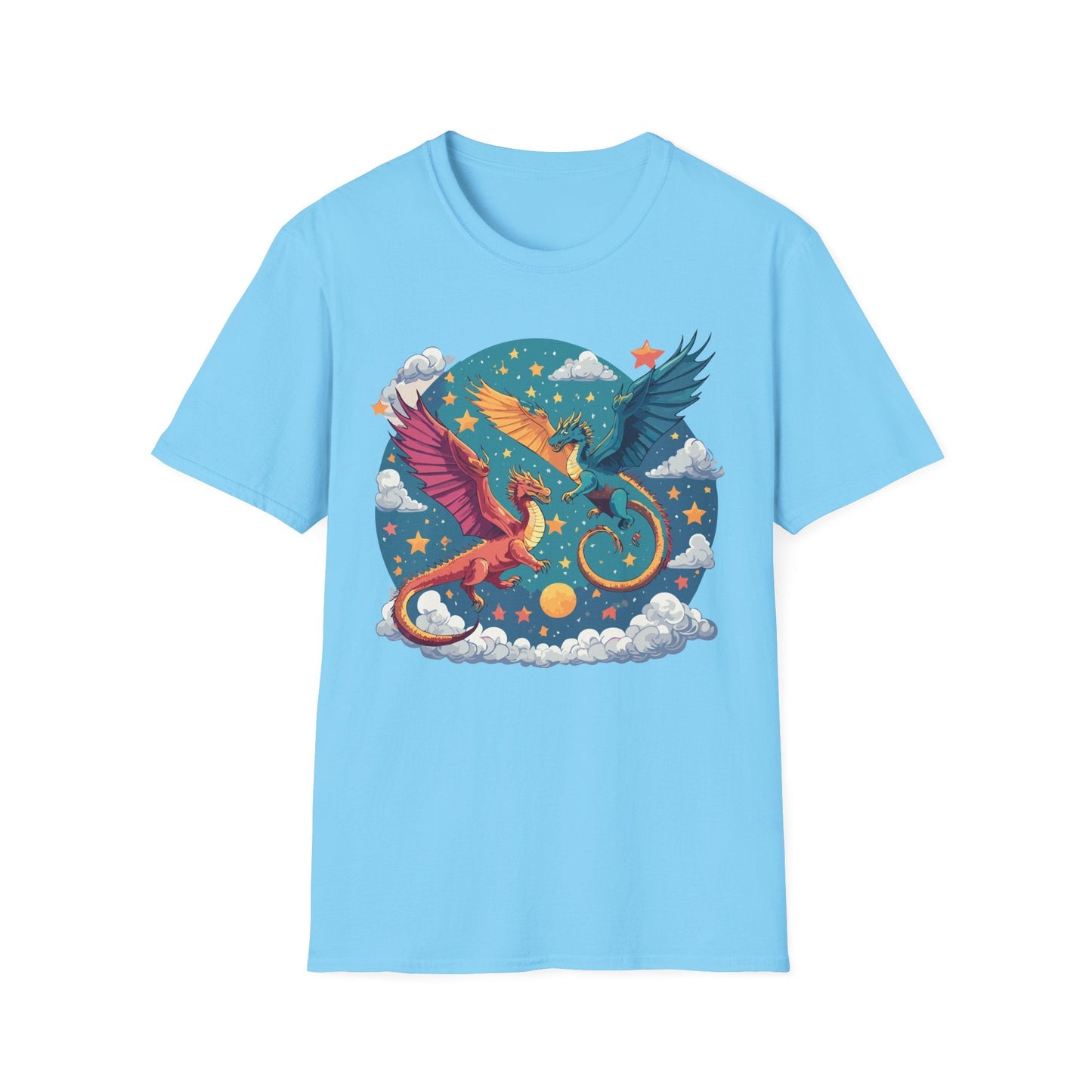 Dragon Graphic Unisex 100 Cotton Tee with Animal Artwork Design 18
