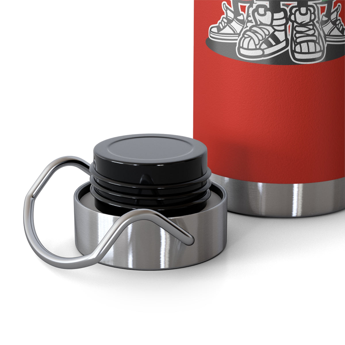 22oz Copper Insulated Water Bottle with Cartoon Design - CV14