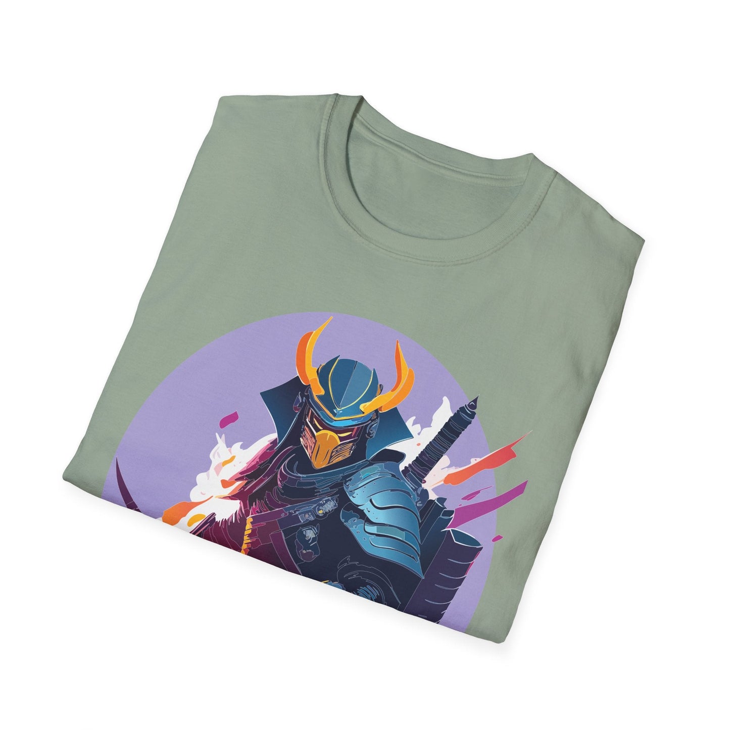 Samurai Shirt Unisex Softstyle Tee 100 Percent Ring Spun Cotton Comfortable Everyday Wear