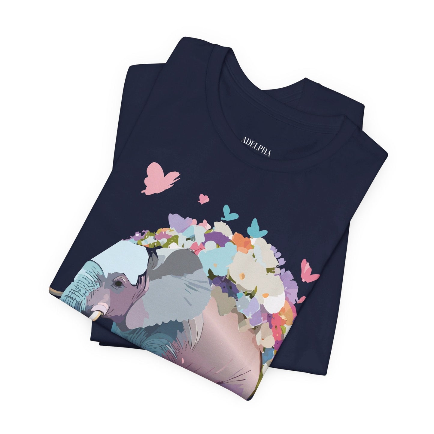 Elephant Shirt Graphic Tee Unisex Vintage Inspired Art Design By Adelpha Original Artwork
