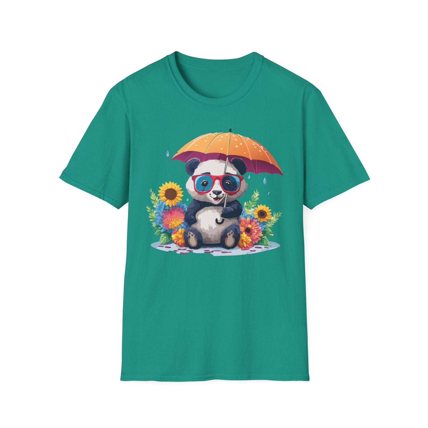 Panda Shirt Unisex Panda Tee Animal Graphic T Shirt Softstyle 64000 Cotton Breathable Everyday