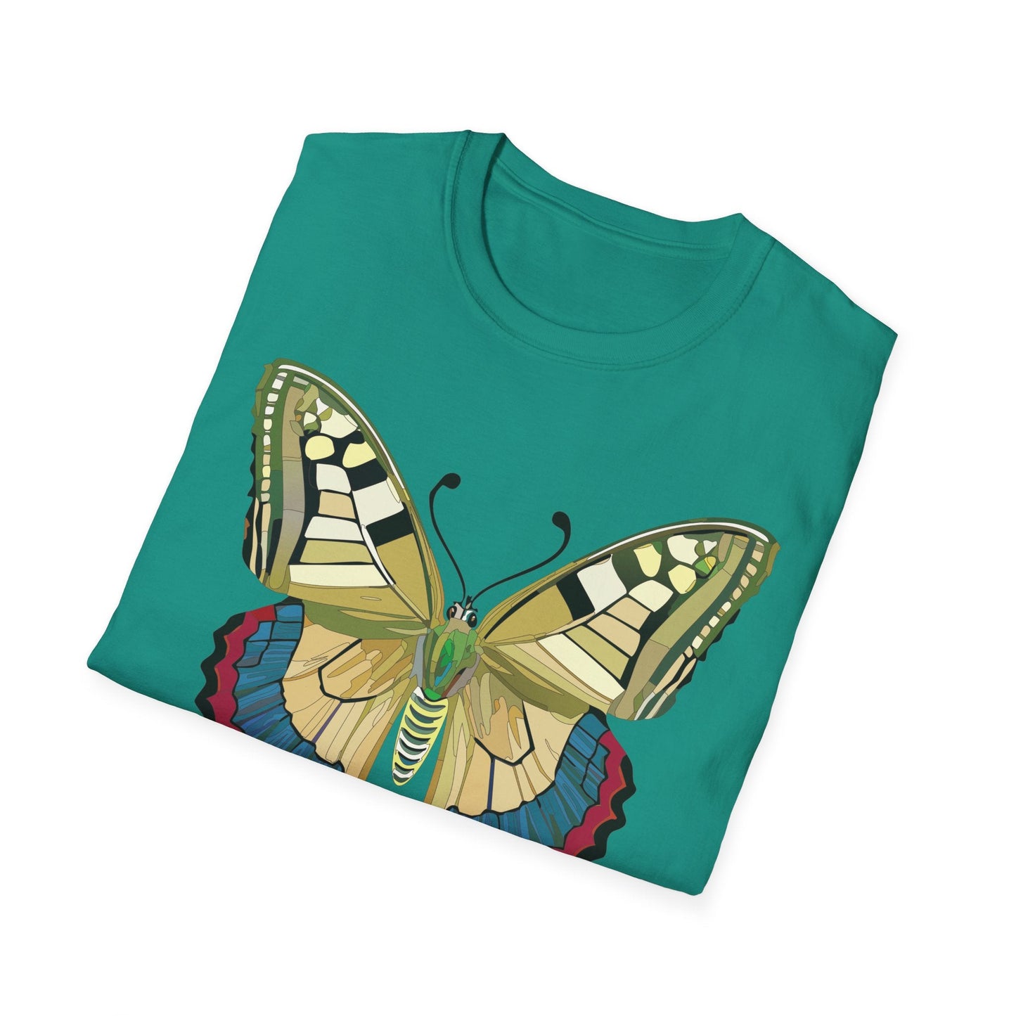 Butterfly T Shirt Unisex Monarch Design Soft Cotton Gildan 64000 Short Sleeve Tee
