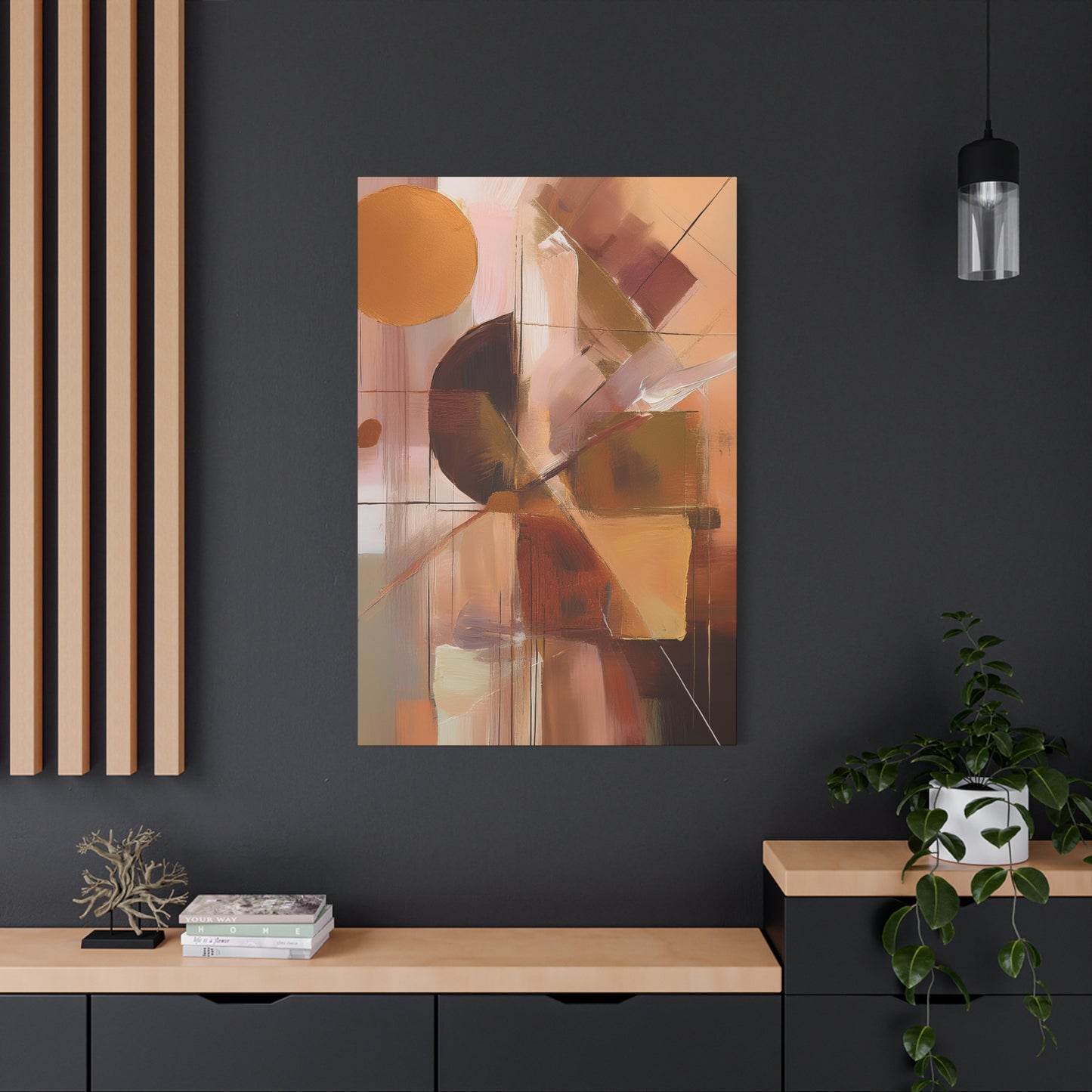 Abstract Geometric Painting Print Canvas 20x24,20x30,24x30 24x32,24x36,30x40 32x48,36x48,40x60 Pine-Wood Inner Frame ABS-50
