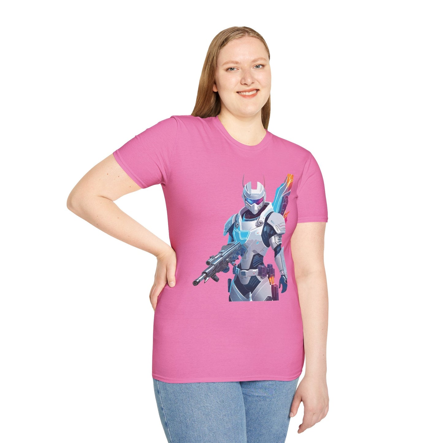 Robocop T Shirt Unisex Softstyle 64000 Graphic Tee 100 Percent Ring Spun Cotton Comfort