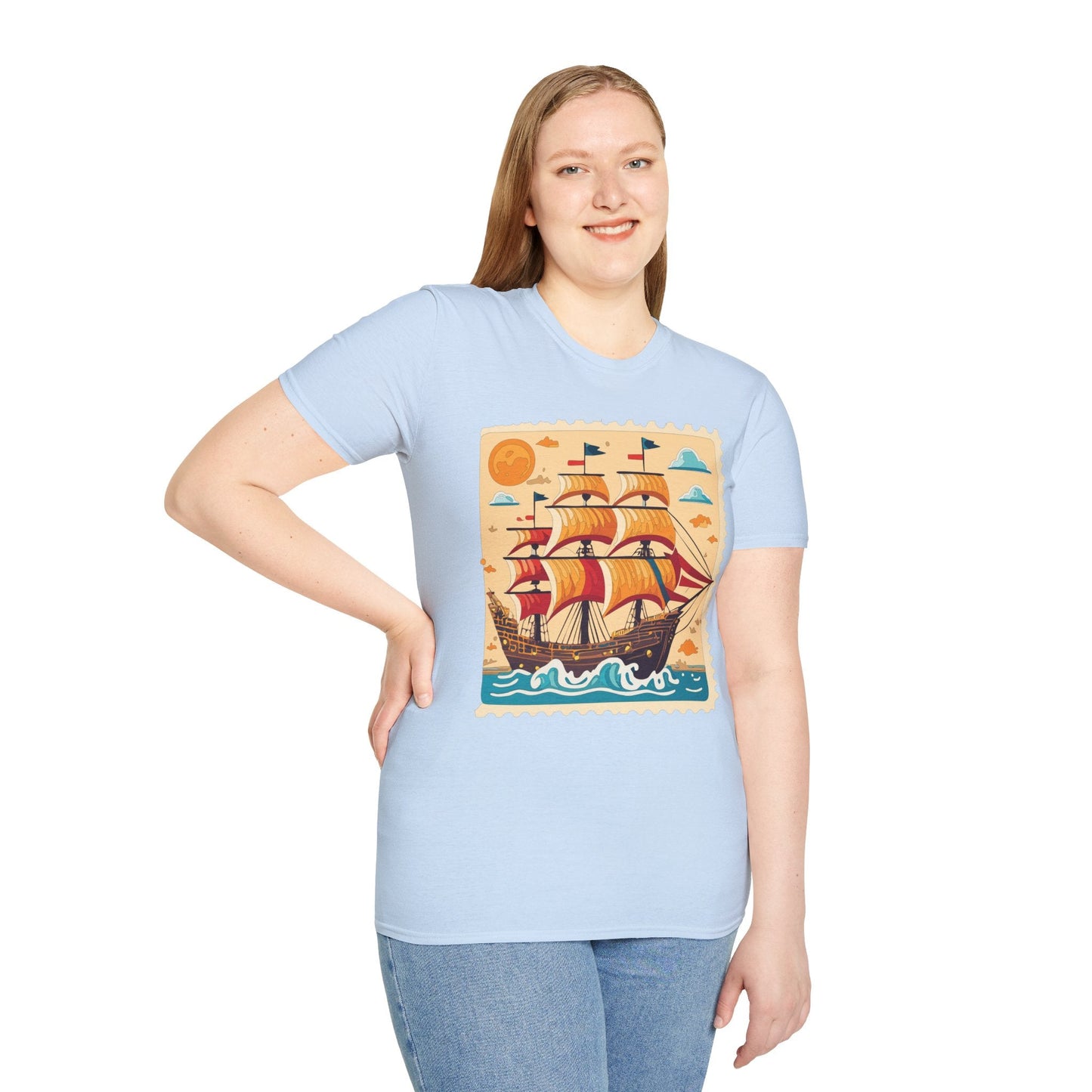 Ship T Shirts Frigate T Shirts Vessel Tee Shirt Unisex Gildan Softstyle 64000 Comfort Fit