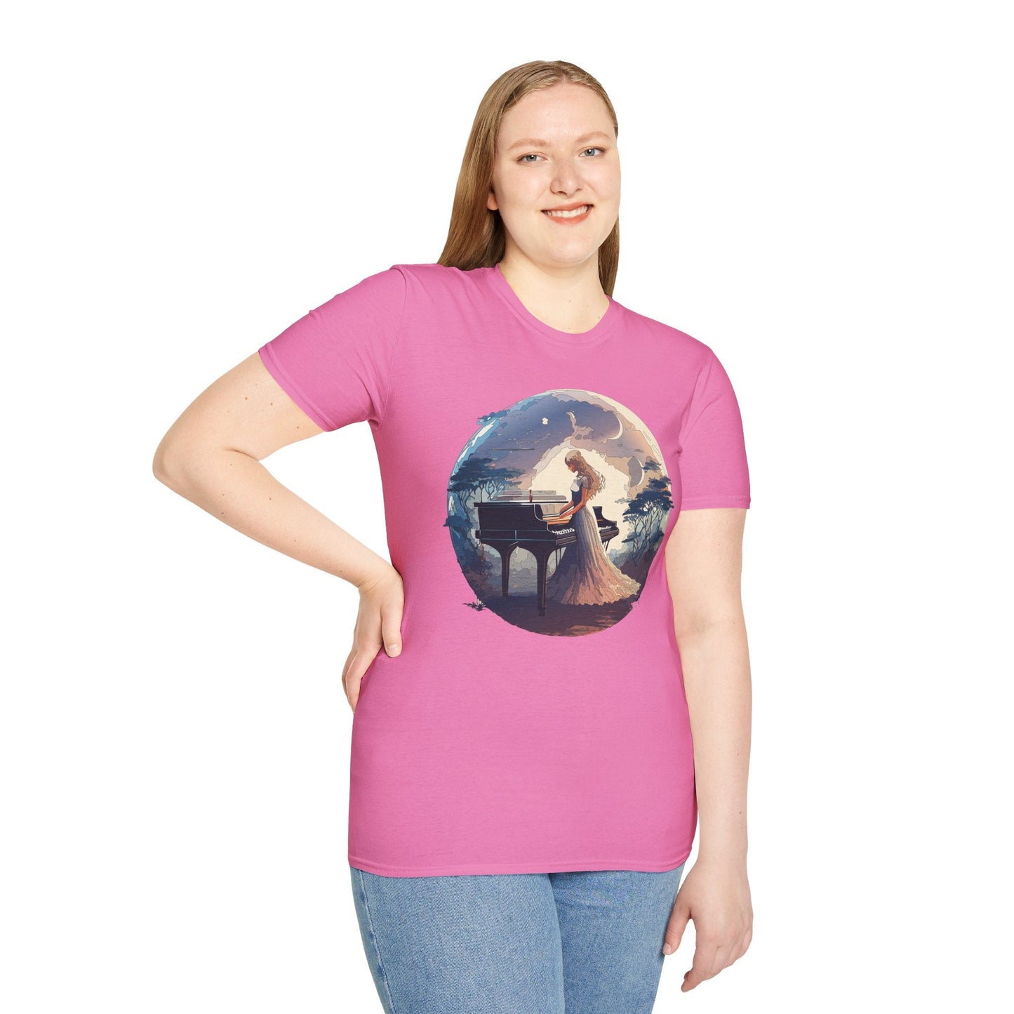 Womens Graphic T Shirts Art Design Shirt Unisex Softstyle Gildan 64000 Short Sleeve