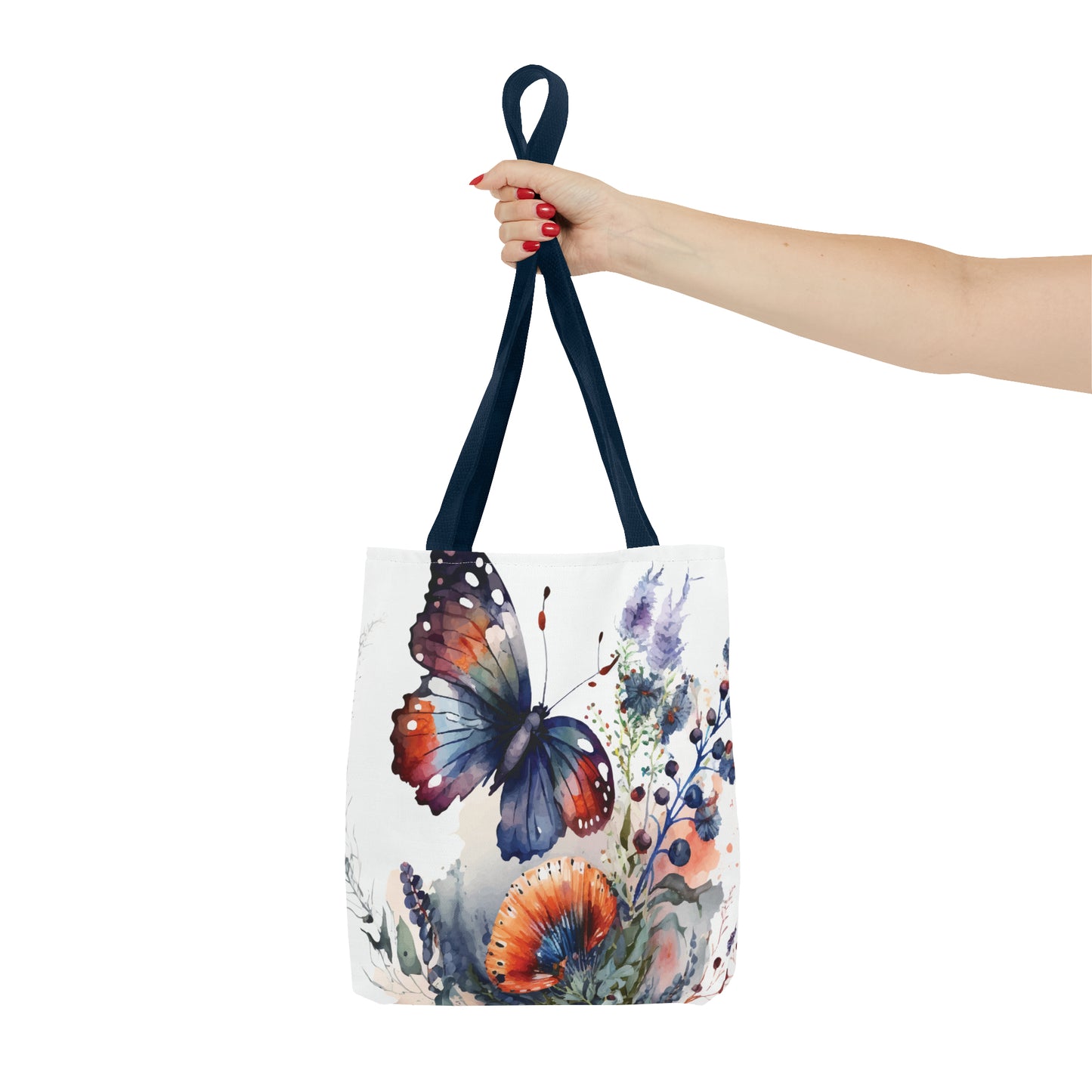 Canvas Bag with Butterfly Prints