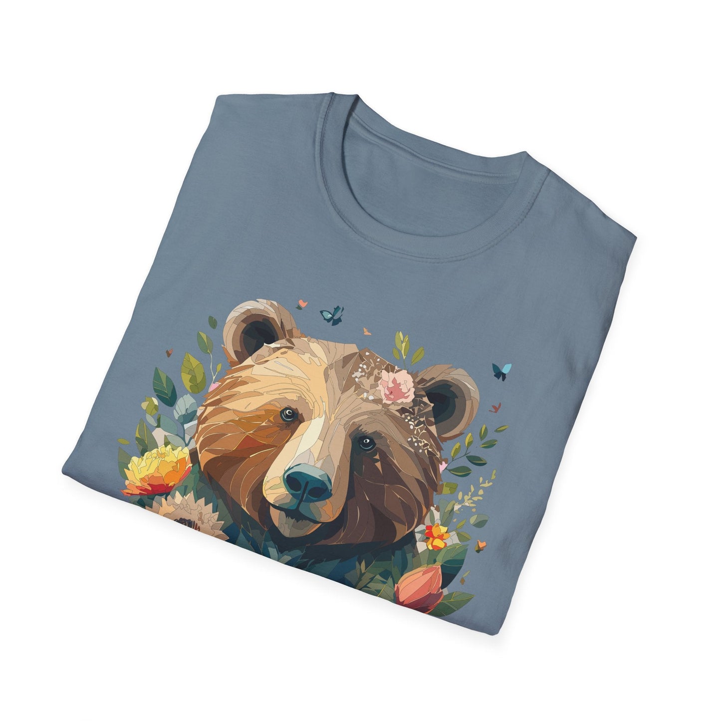Bear T Shirt Unisex Teddy Bear Tee Gildan Softstyle 64000 100 Percent Ring Spun Cotton