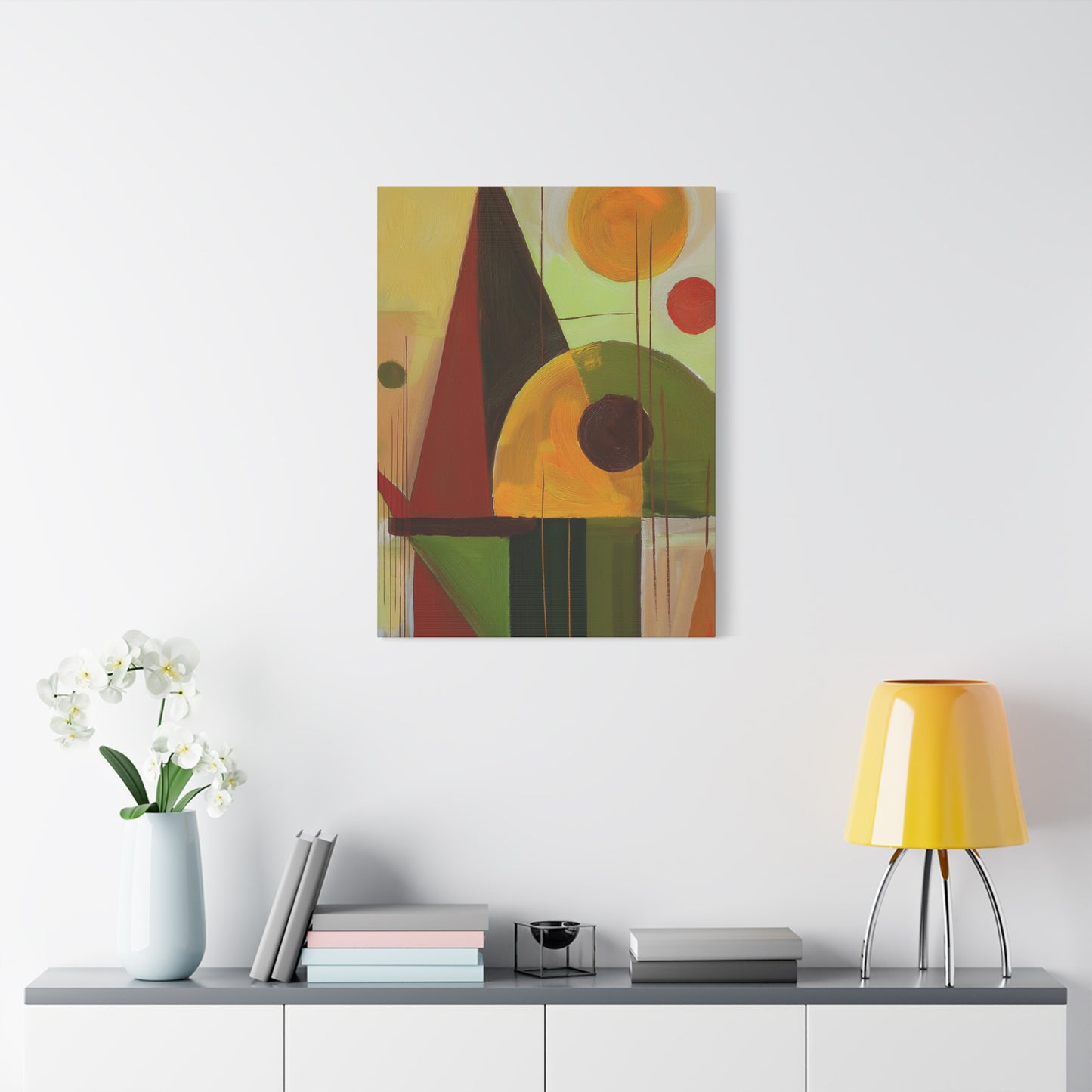 Abstract Geometric Painting Print Canvas 20x24,20x30,24x30 24x32,24x36,30x40 32x48,36x48,40x60 Pine-Wood Inner Frame ABS-60