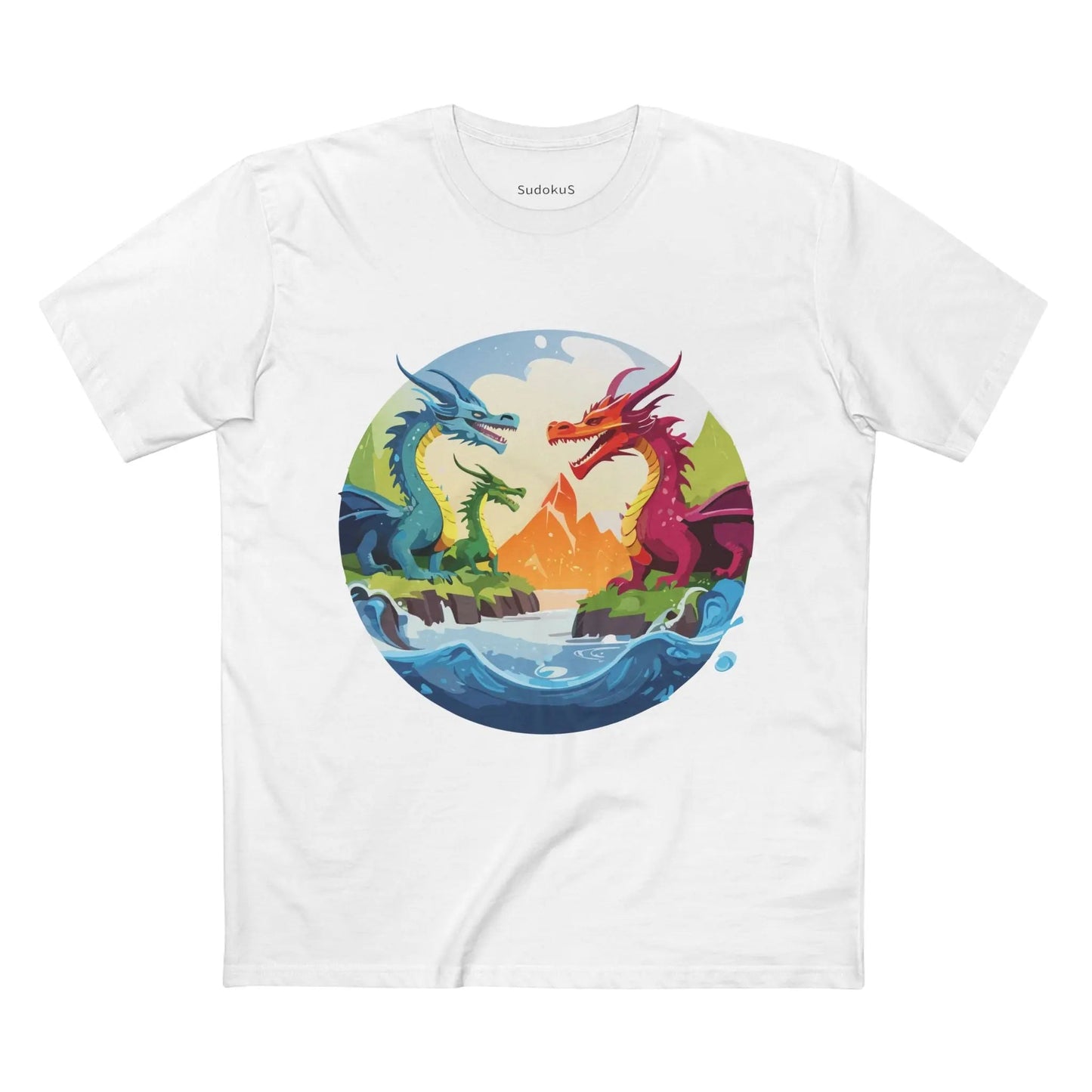 Dragon Graphic Unisex 100 Cotton Staple Tee 22