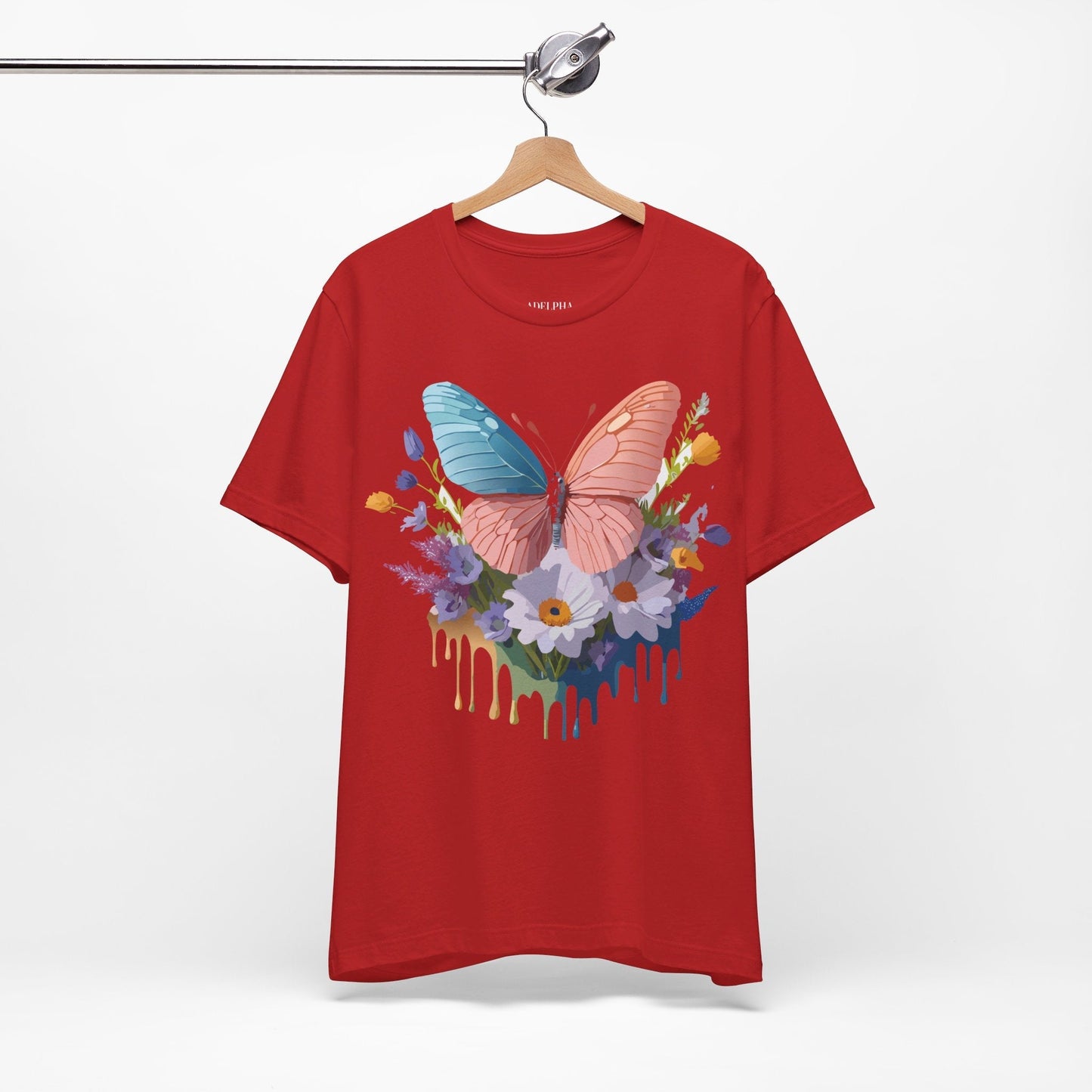Butterfly Graphic Tee Unisex Adelpha Art Vintage Inspired Short Sleeve Shirt