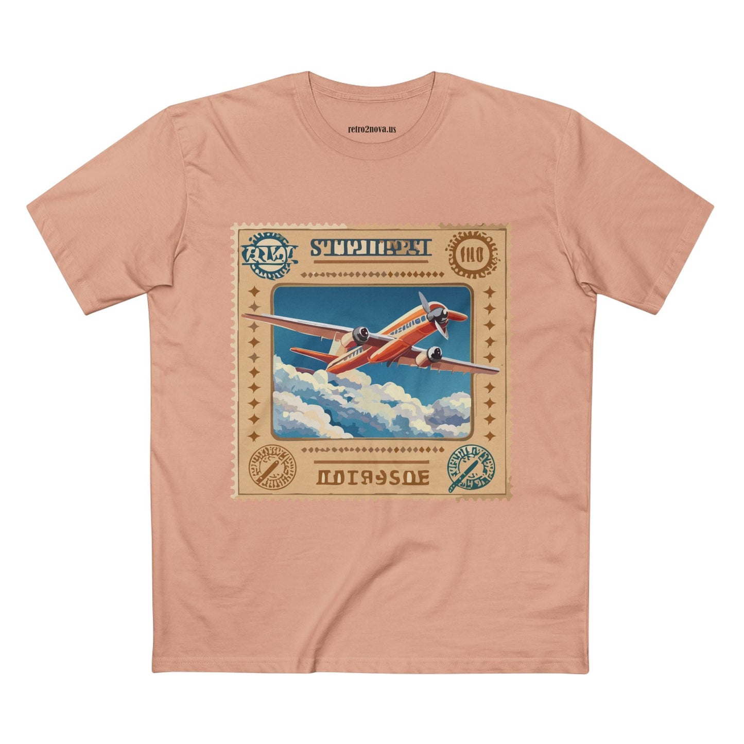 Stamp Shirt Postage Stamp Unisex Premium Cotton Tee With Original Art Design Retro2Nova PS41