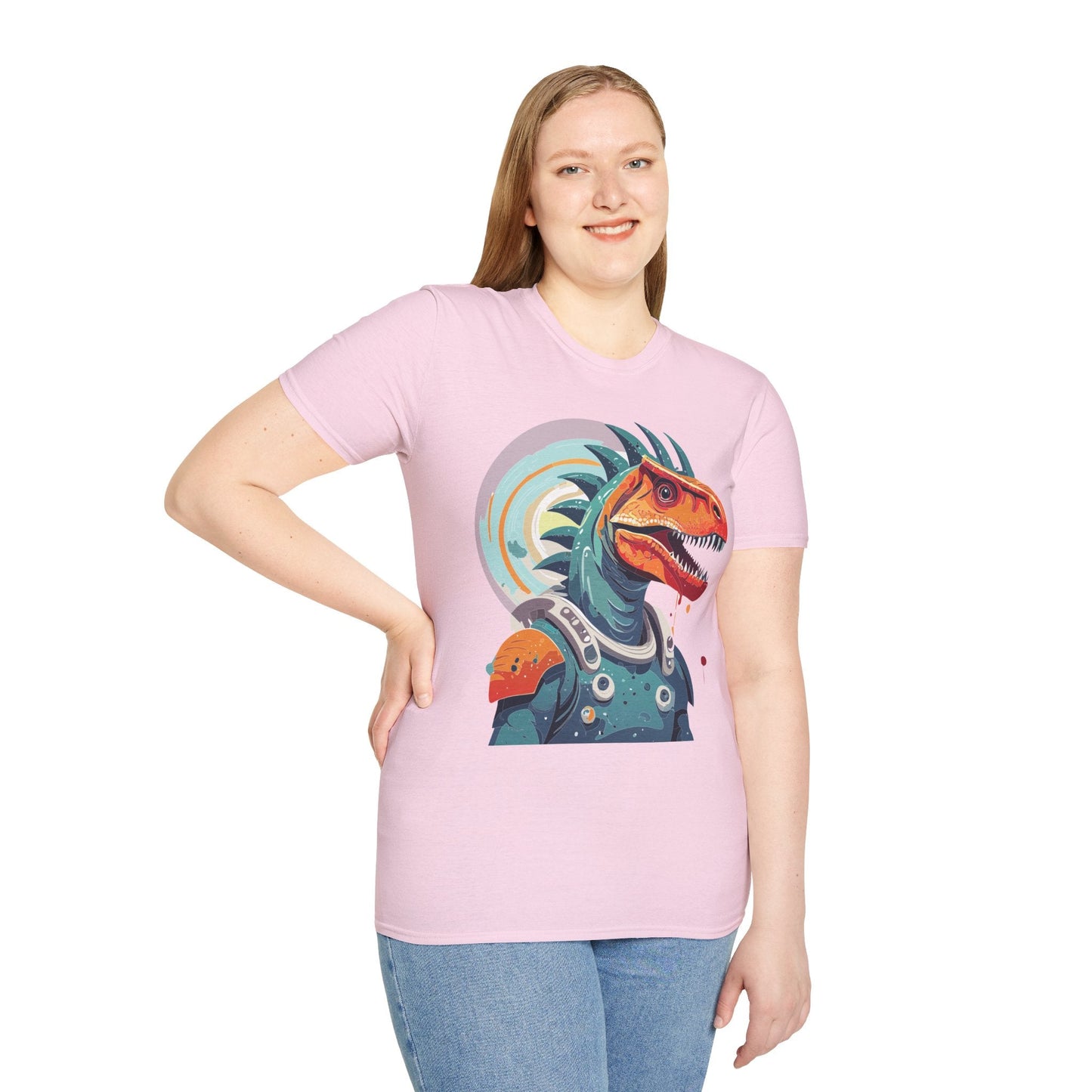 Alien Graphic Unisex Cotton Softstyle UFO Artwork Tee 4