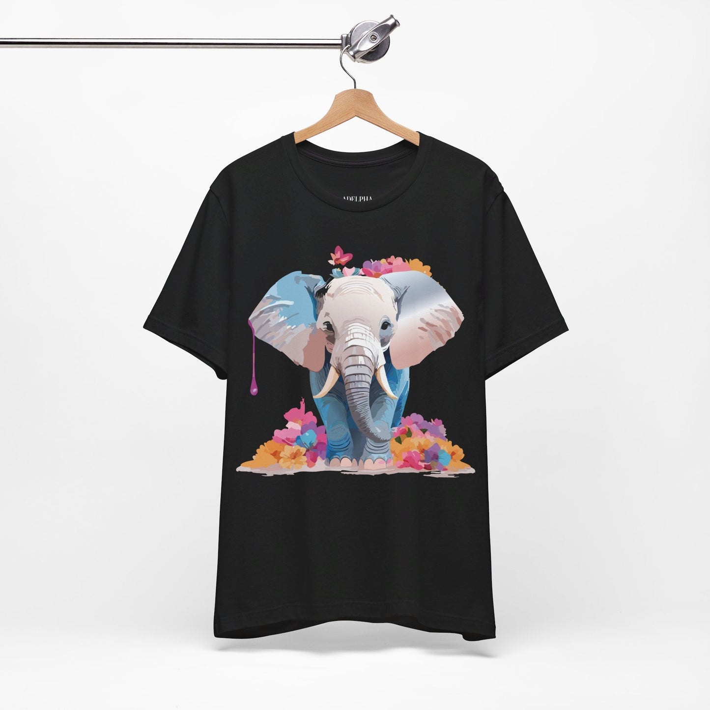 Elephant Graphic Tee Unisex Short Sleeve by Adelpha Premium Vintage Inspired Artwork