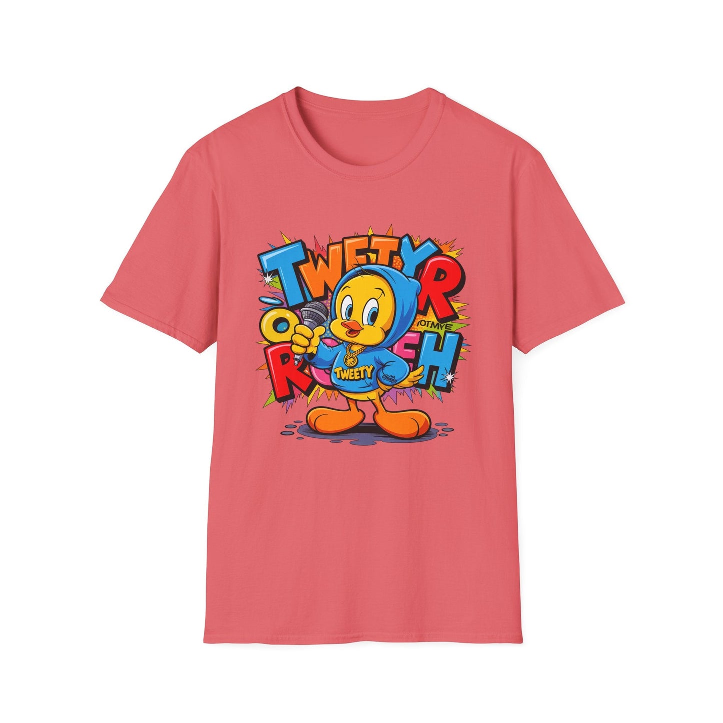 Cartoon T Shirt With Animation Funny Animals Tee Unisex Gildan Softstyle 64000 Pro