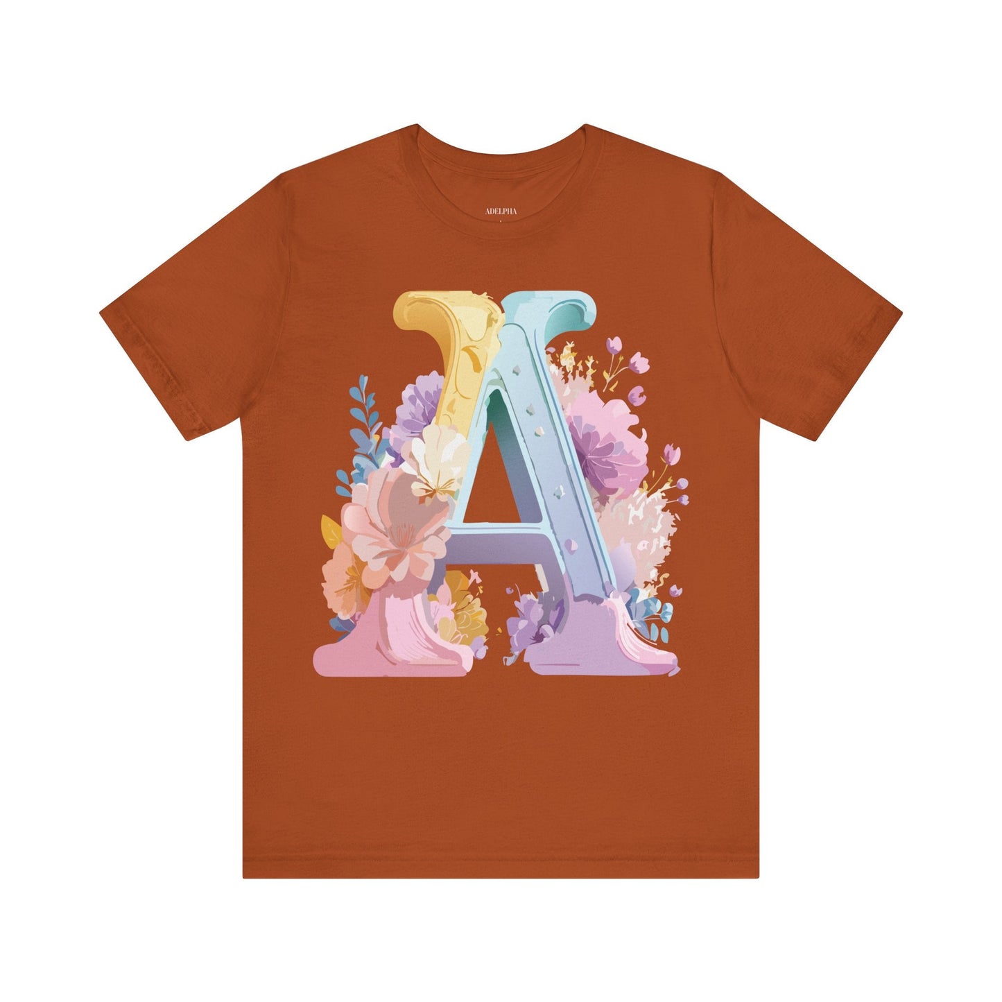 Letter A Shirt Unisex Graphic Tee With Vintage Inspired Adelpha Artwork For Everyday Wear