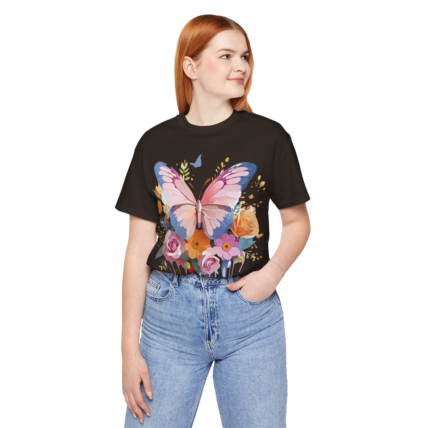Butterfly Graphic Tee Unisex Short Sleeve Jersey Shirt By Adelpha