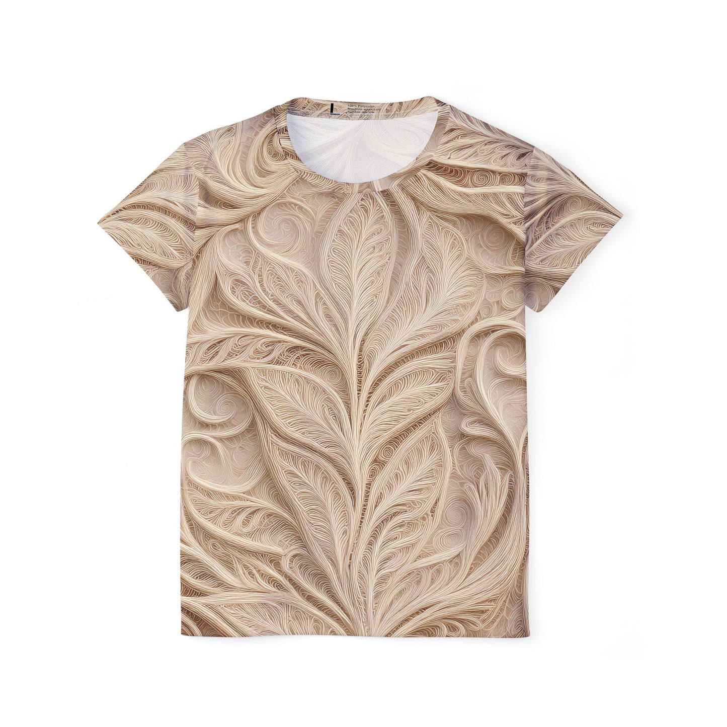 Lace Print Poly Shirt, Poly Shirt with Lace Print, Lace Shirt 71