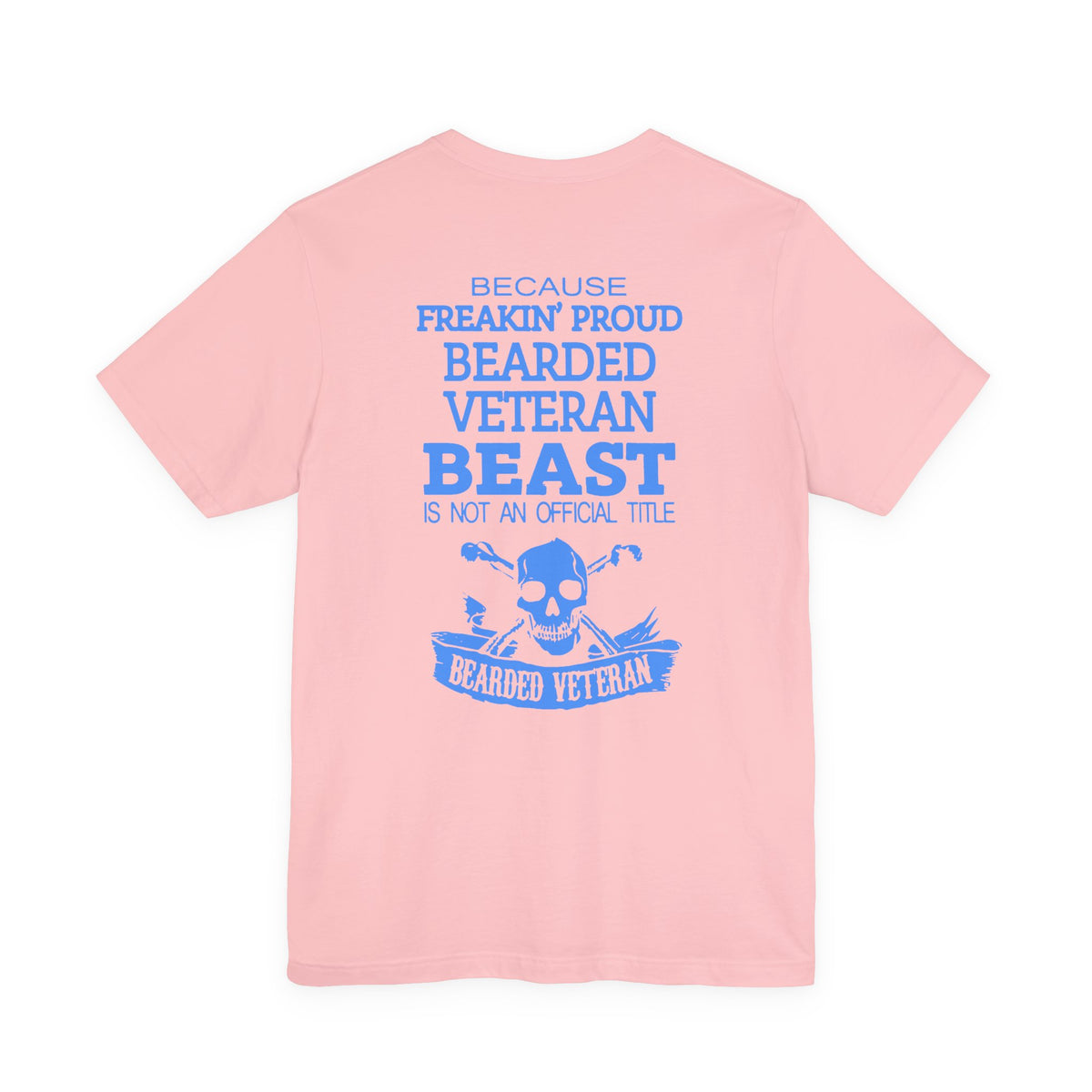 Bearded Veteran Beast T-Shirt Military Skull Beard Graphic Unisex Cotton Tee v46