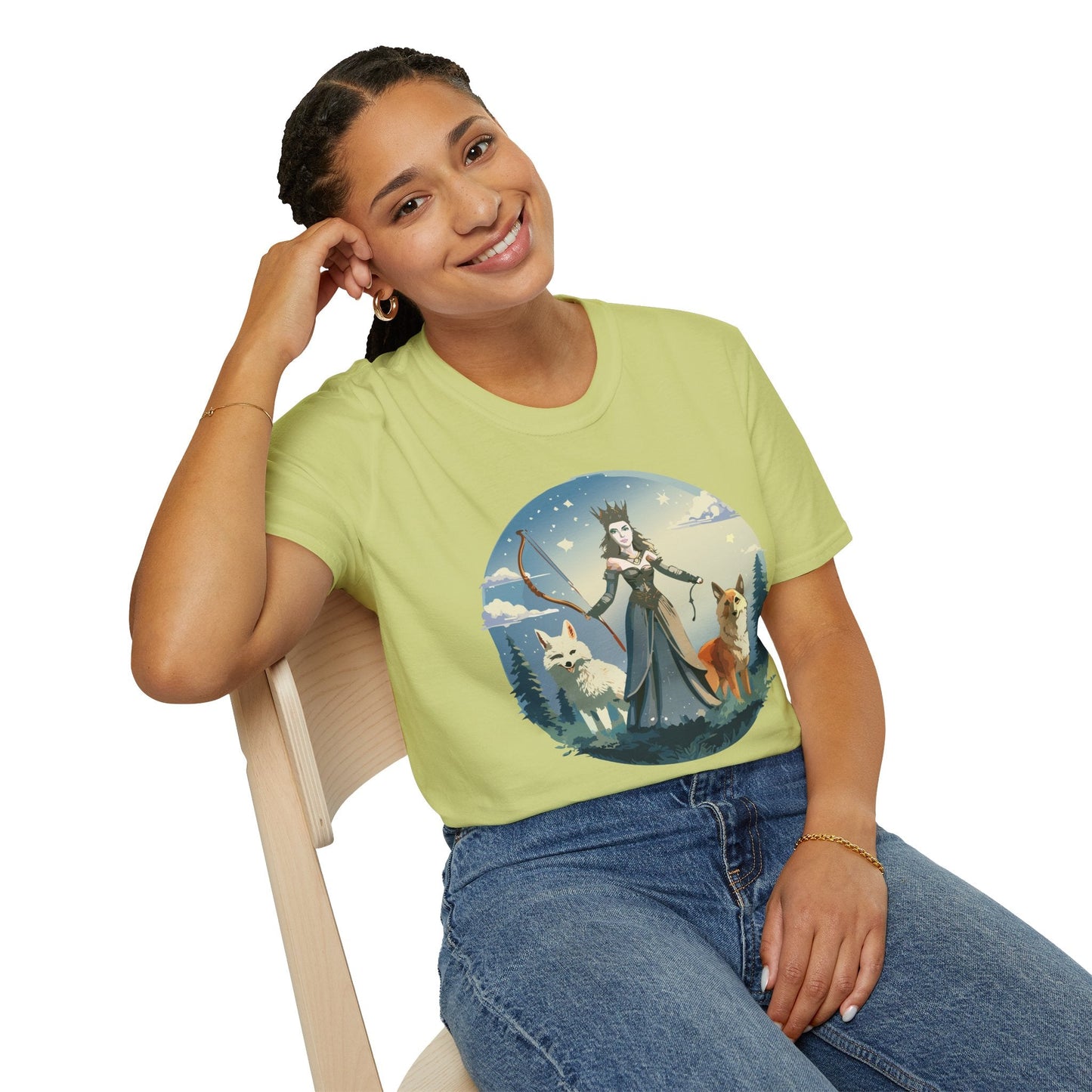 Women Graphic T Shirt Art Design Tee Unisex Softstyle Cotton Gildan 64000 Premium Comfort